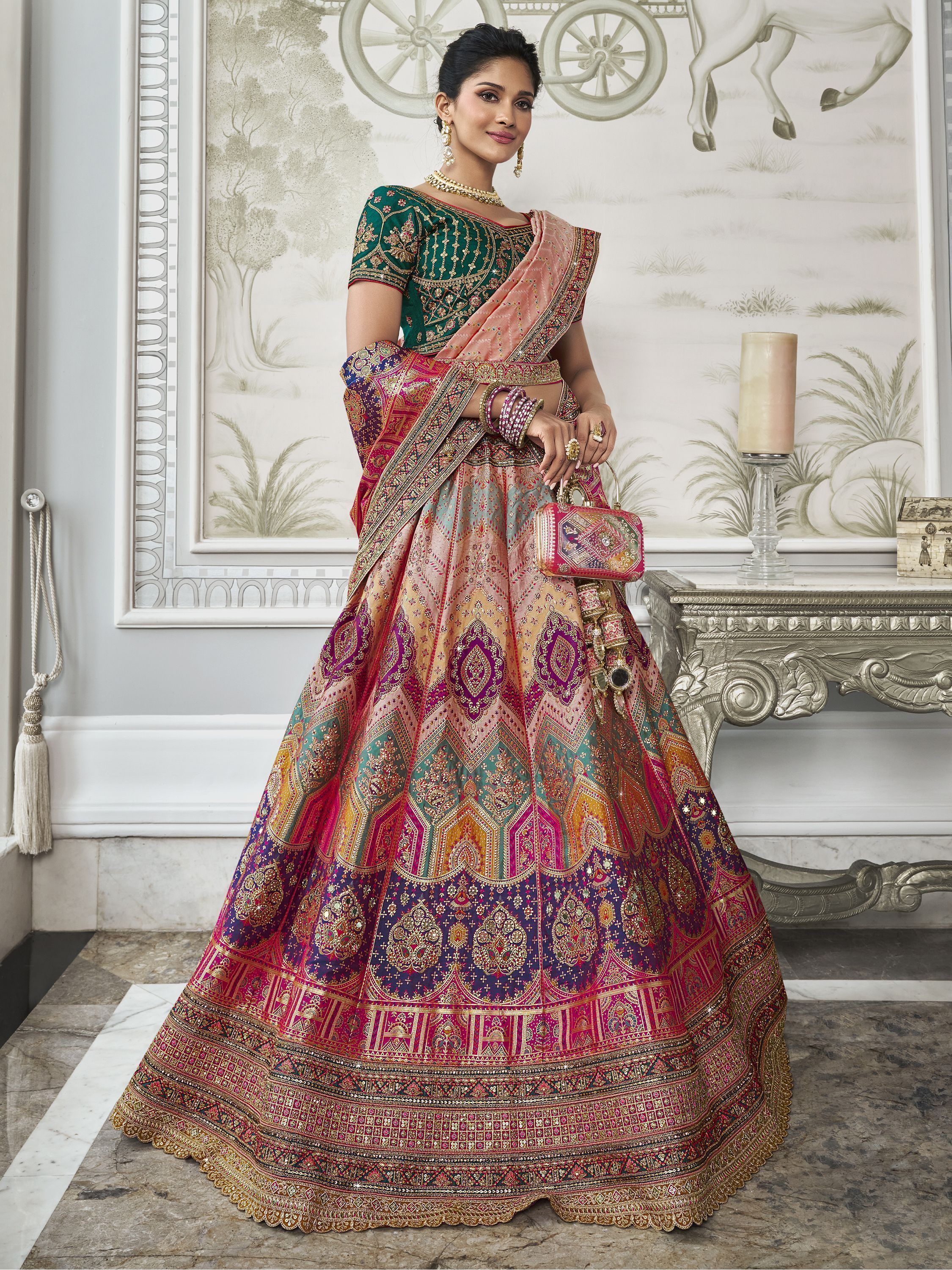 Aradhana Unstitched Lehenga Choli