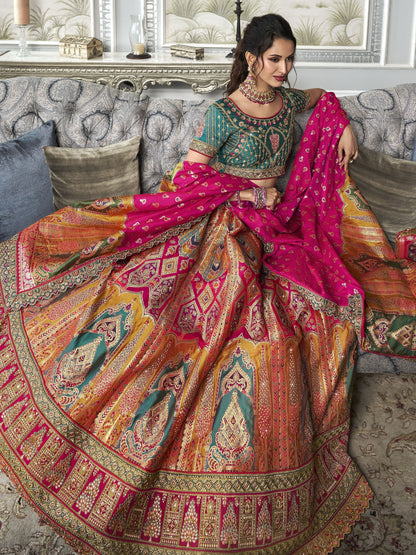 Firoza Unstitched Lehenga Choli