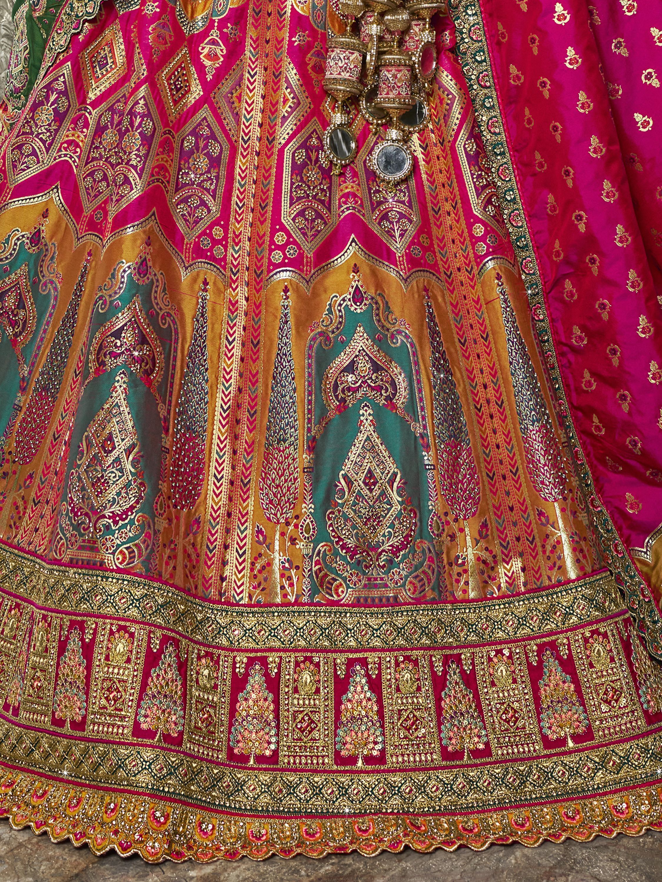 Firoza Unstitched Lehenga Choli