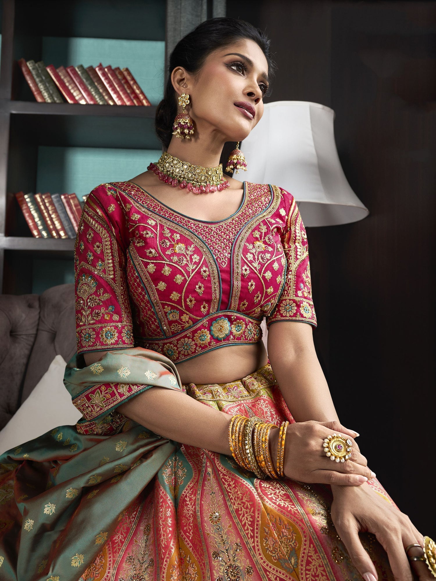 Dhanashri Unstitched Lehenga Choli