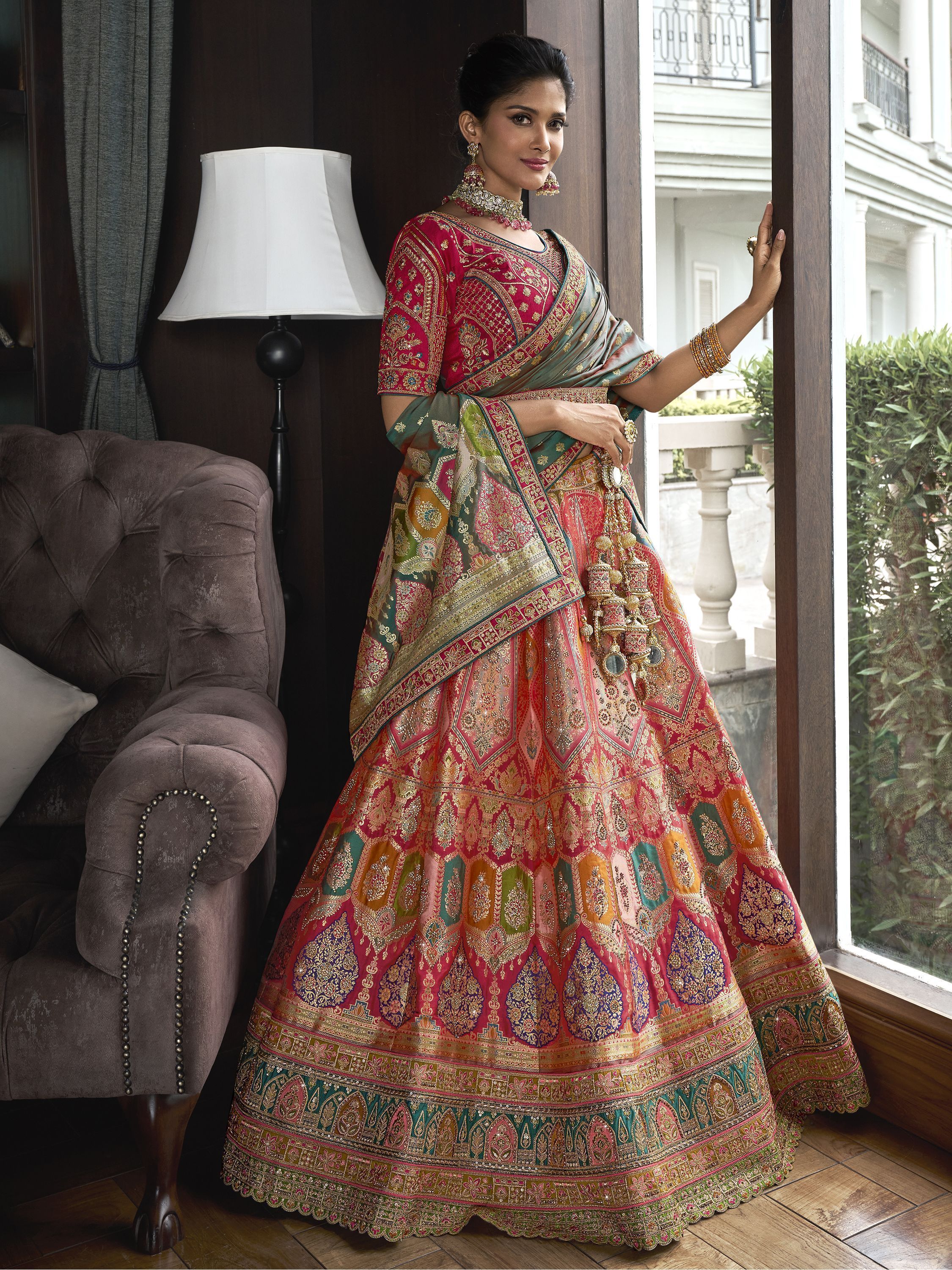 Dhanashri Unstitched Lehenga Choli