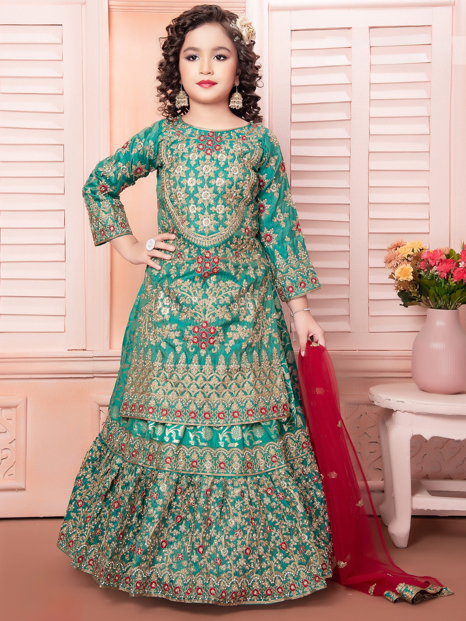 Ana Long Top Lehenga Suit