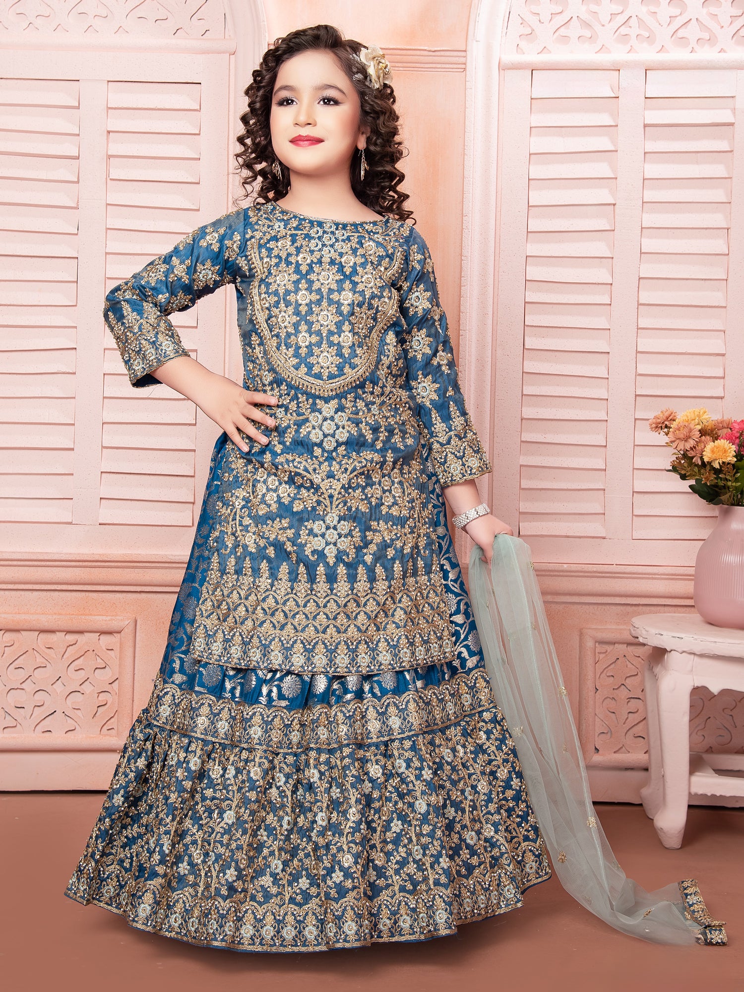 Ana Long Top Lehenga Suit