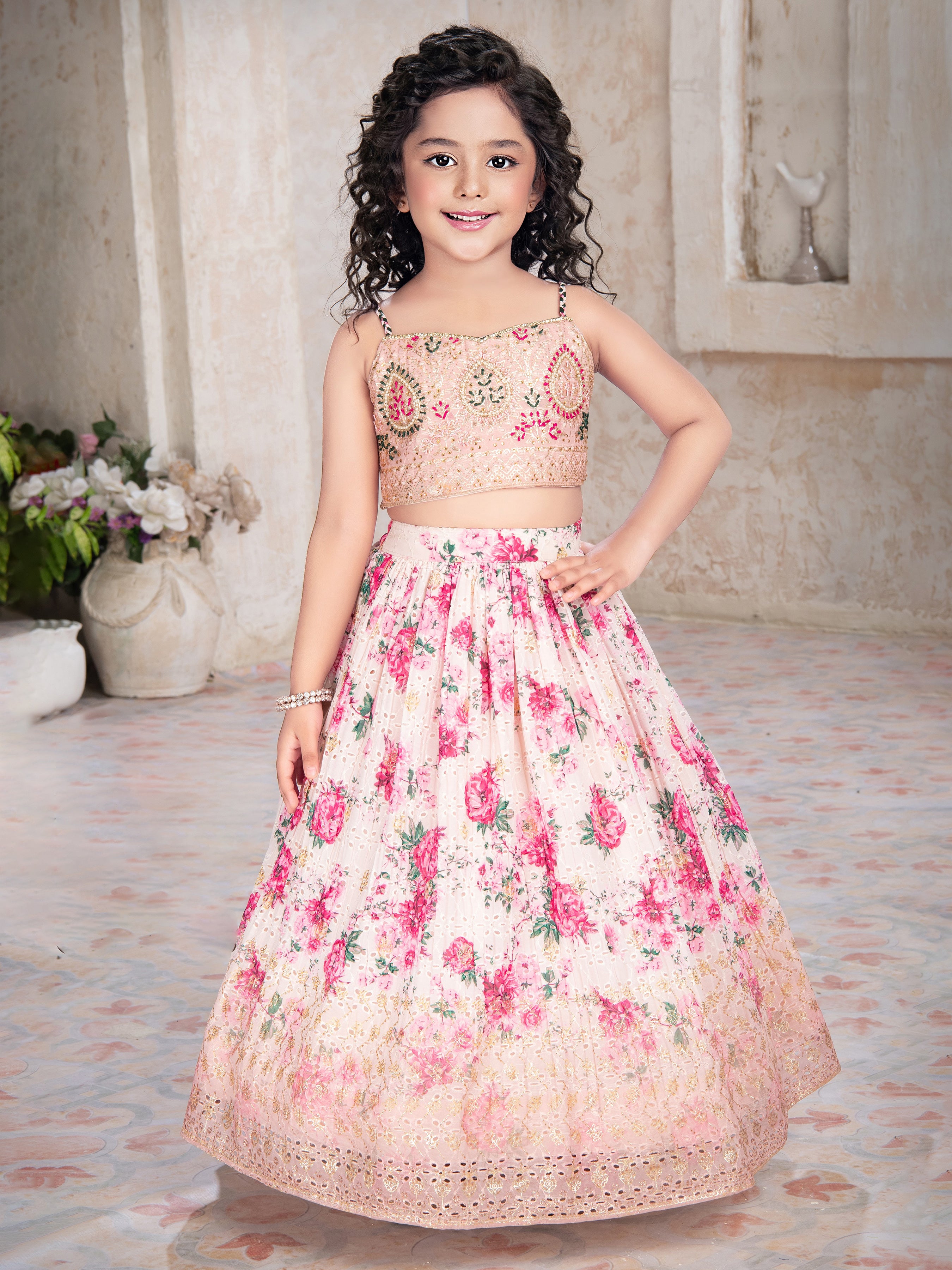 Mini Lehenga Choli With Cape