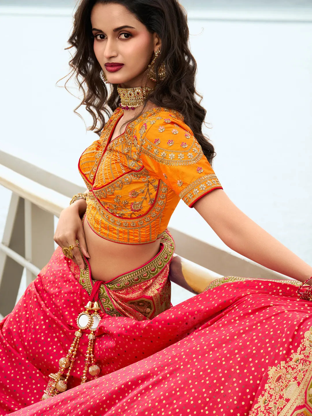 Kamari Unstitched Lehenga Choli