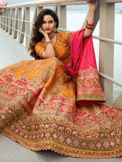 Kamari Unstitched Lehenga Choli