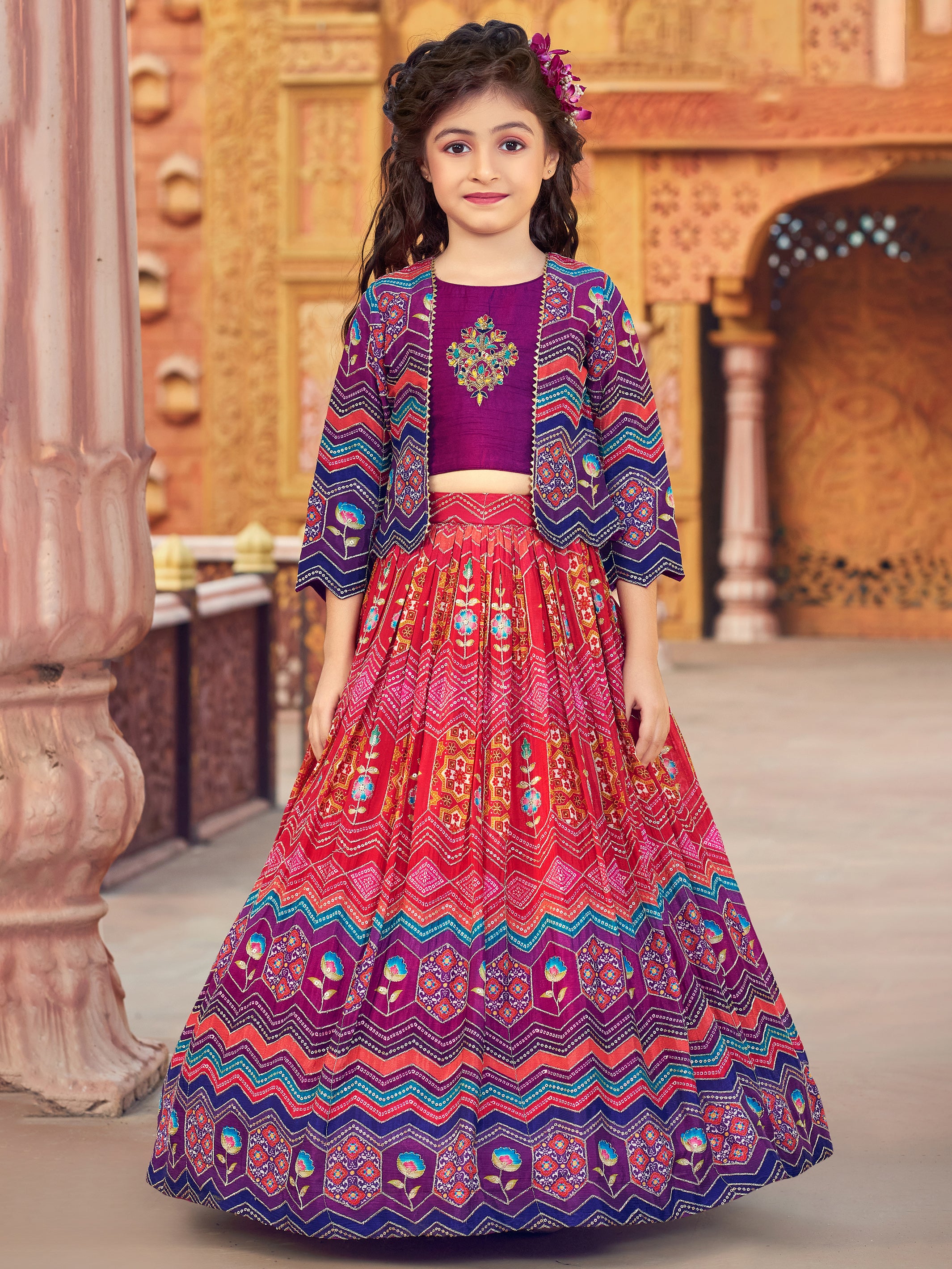 Maya Lehenga Choli With Jacket