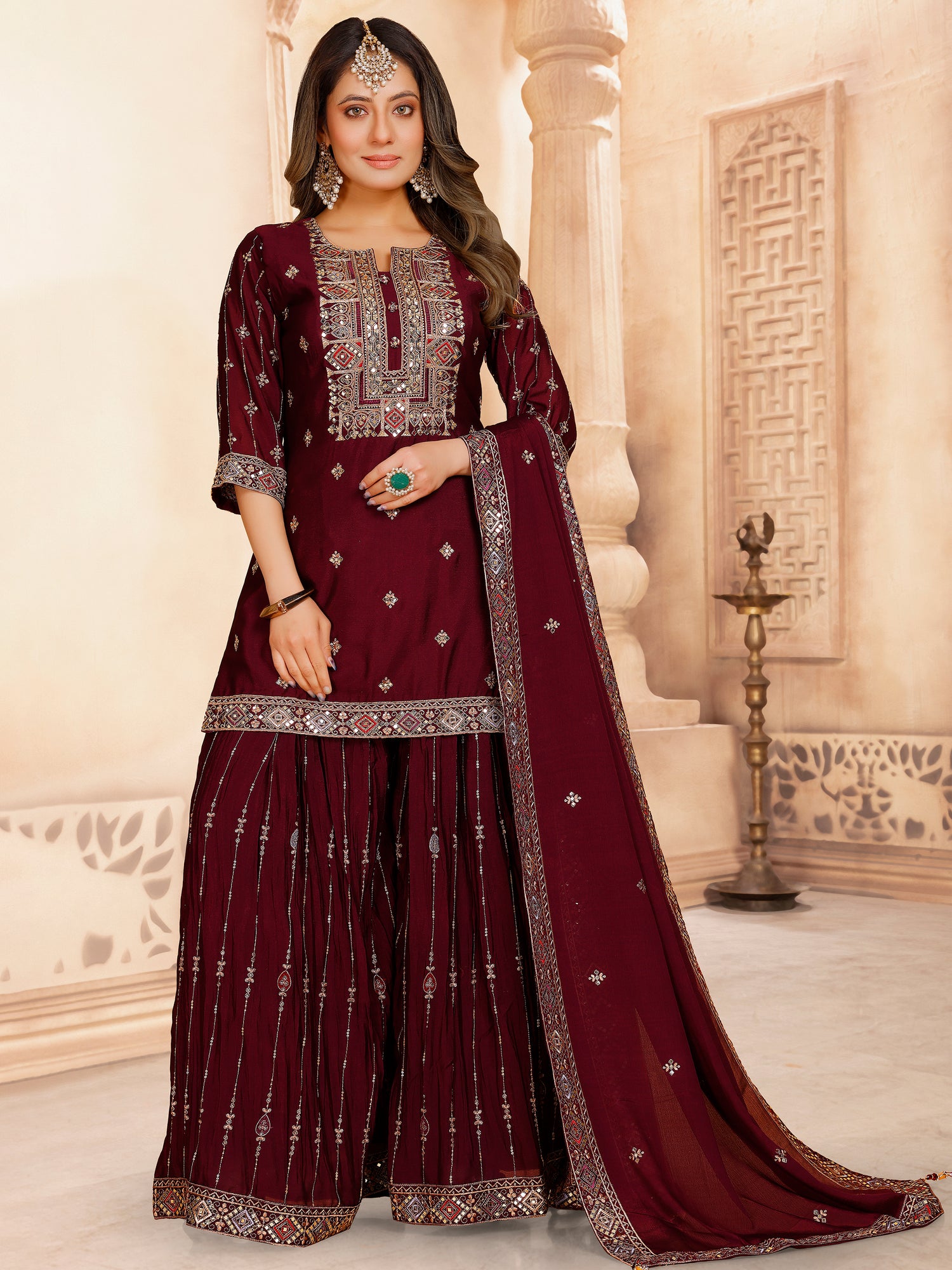 Tanisha Palazoo Suit