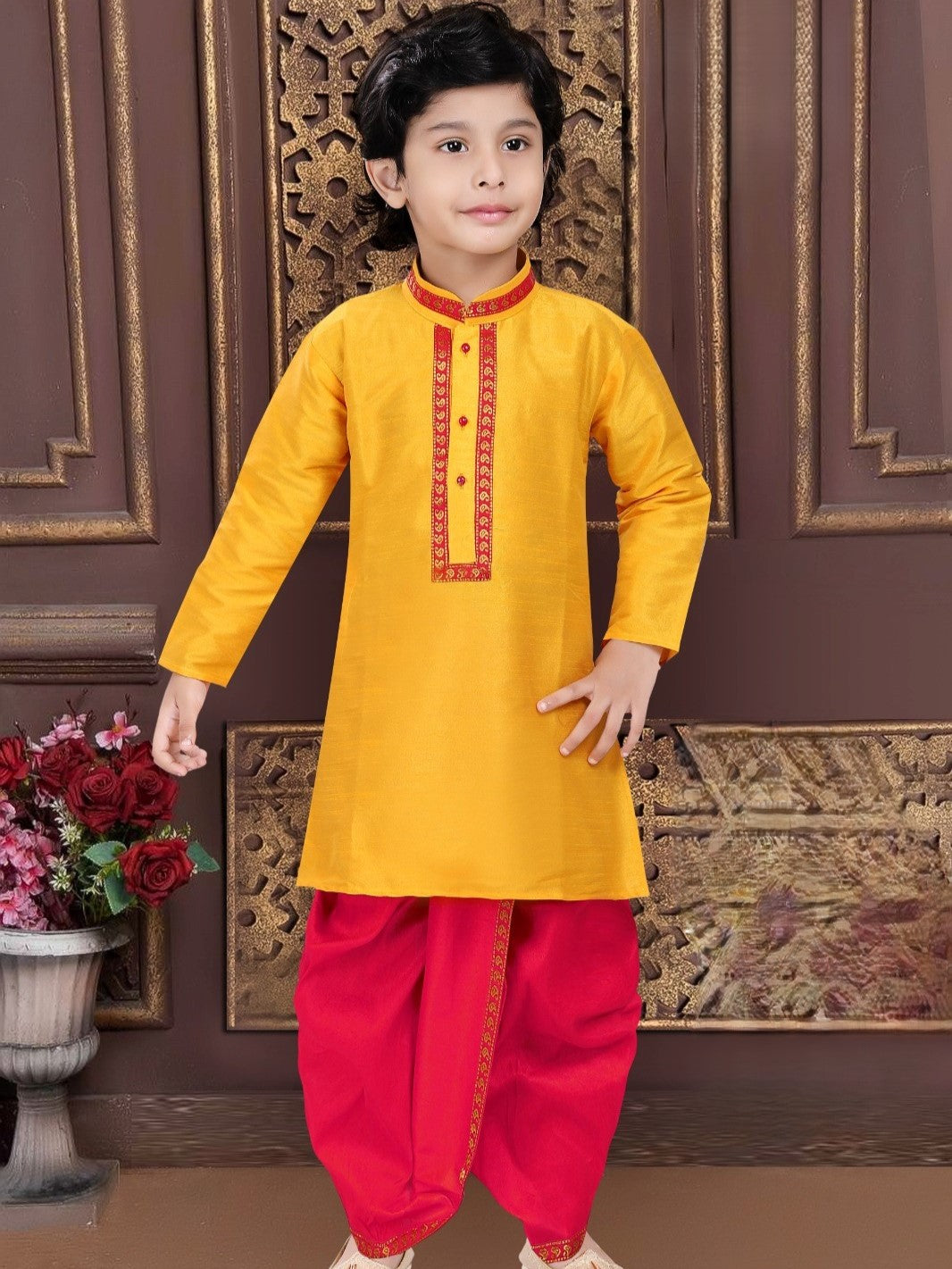 Boys Kurta With Dhoti Pant