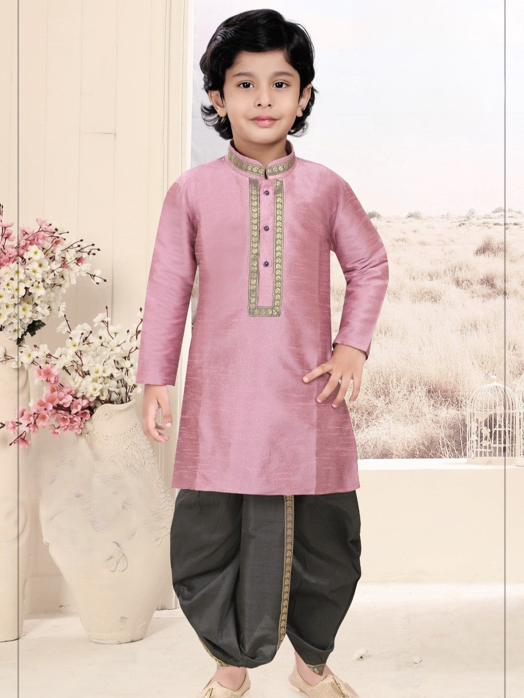 Boys Kurta With Dhoti Pant