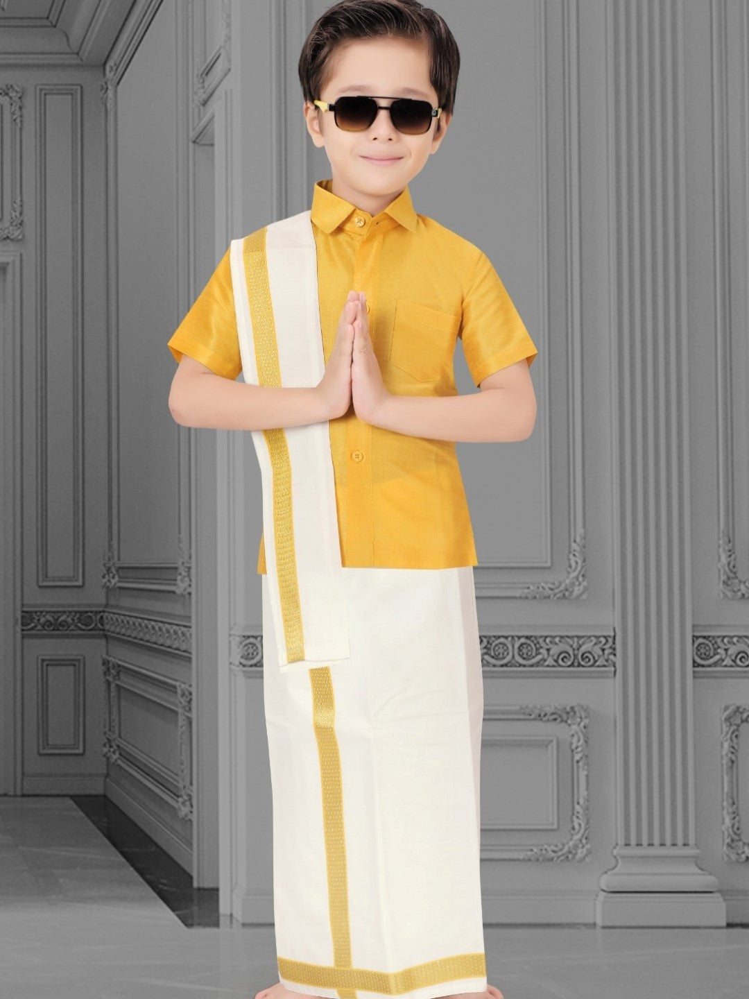 Boys Kurta With Dhoti Pant