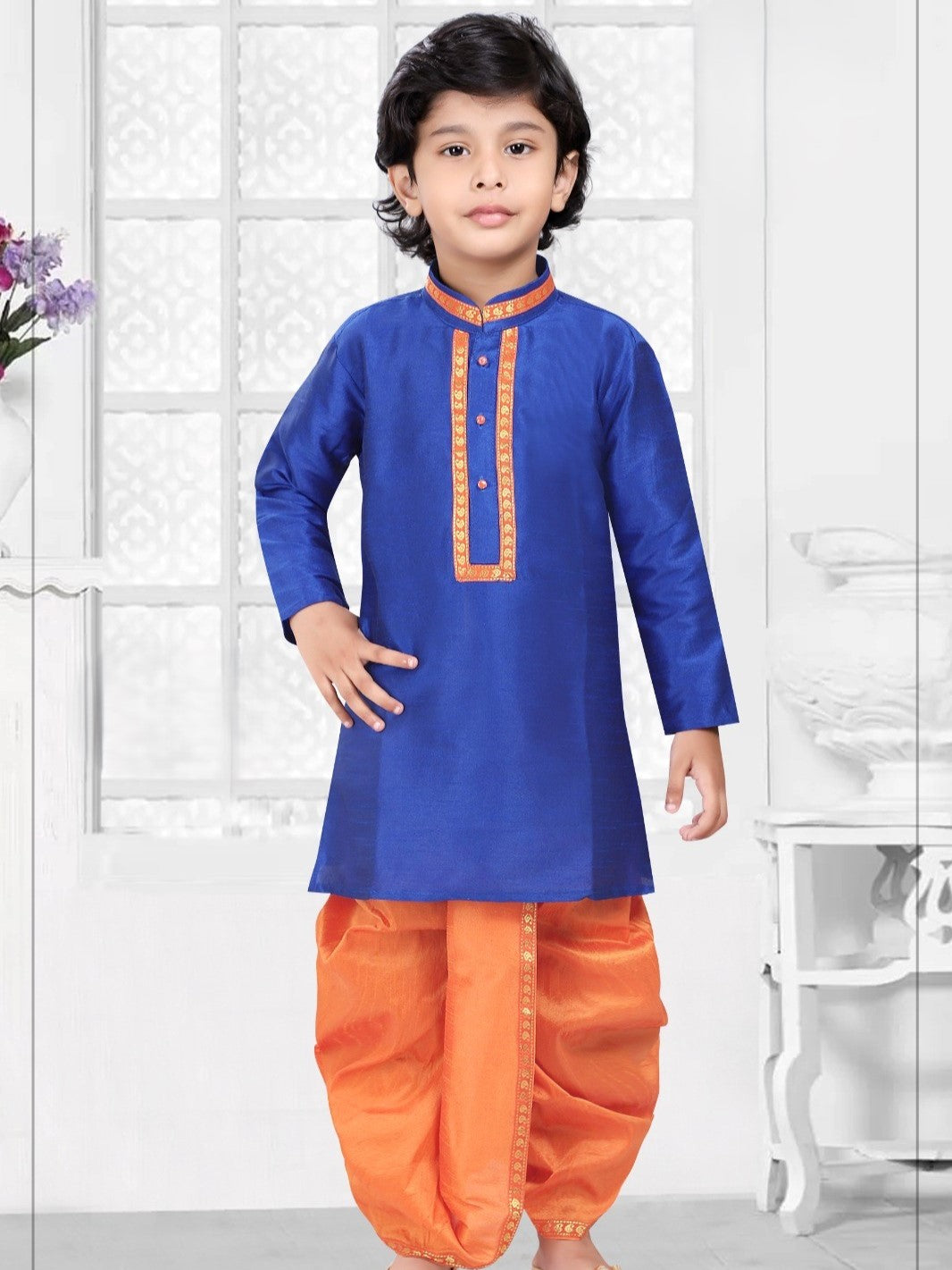 Boys Kurta With Dhoti Pant