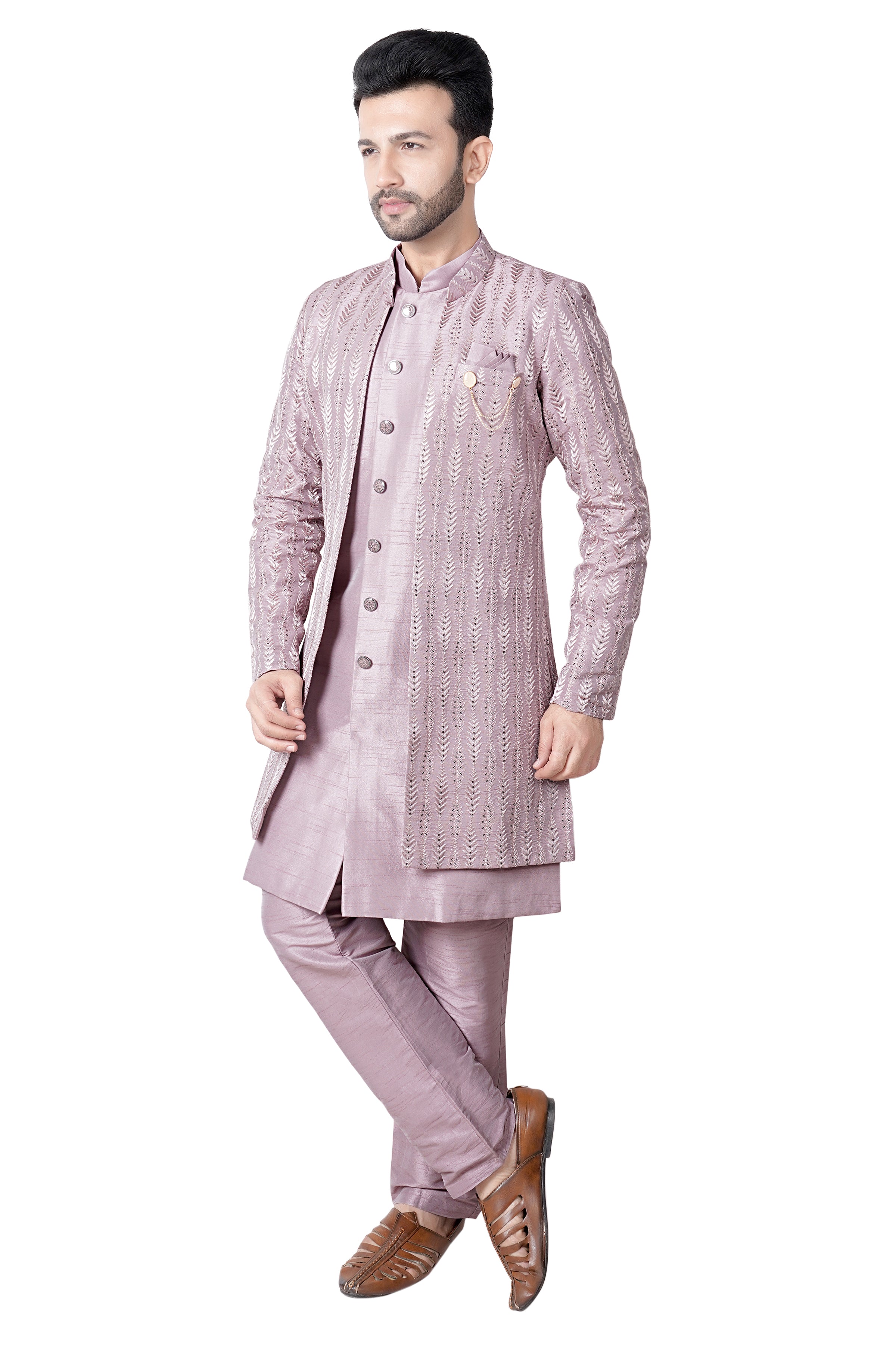 Mens Kurta Set Jacket - Roop Darshan