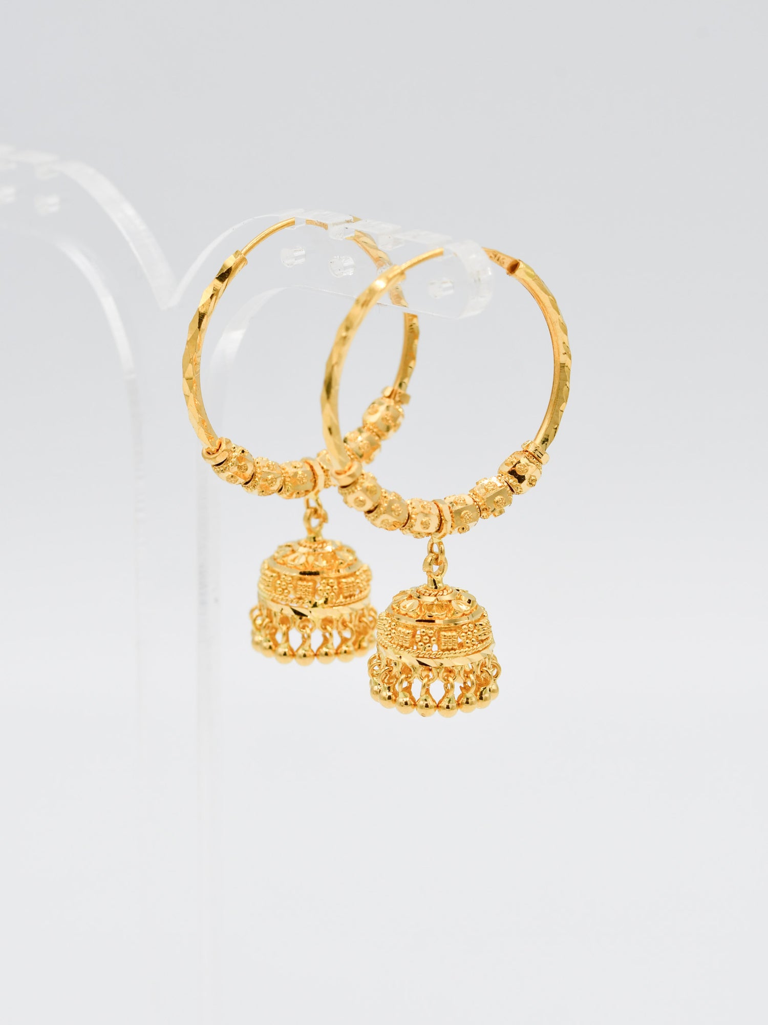 22ct Gold Ball Jhumki Bali