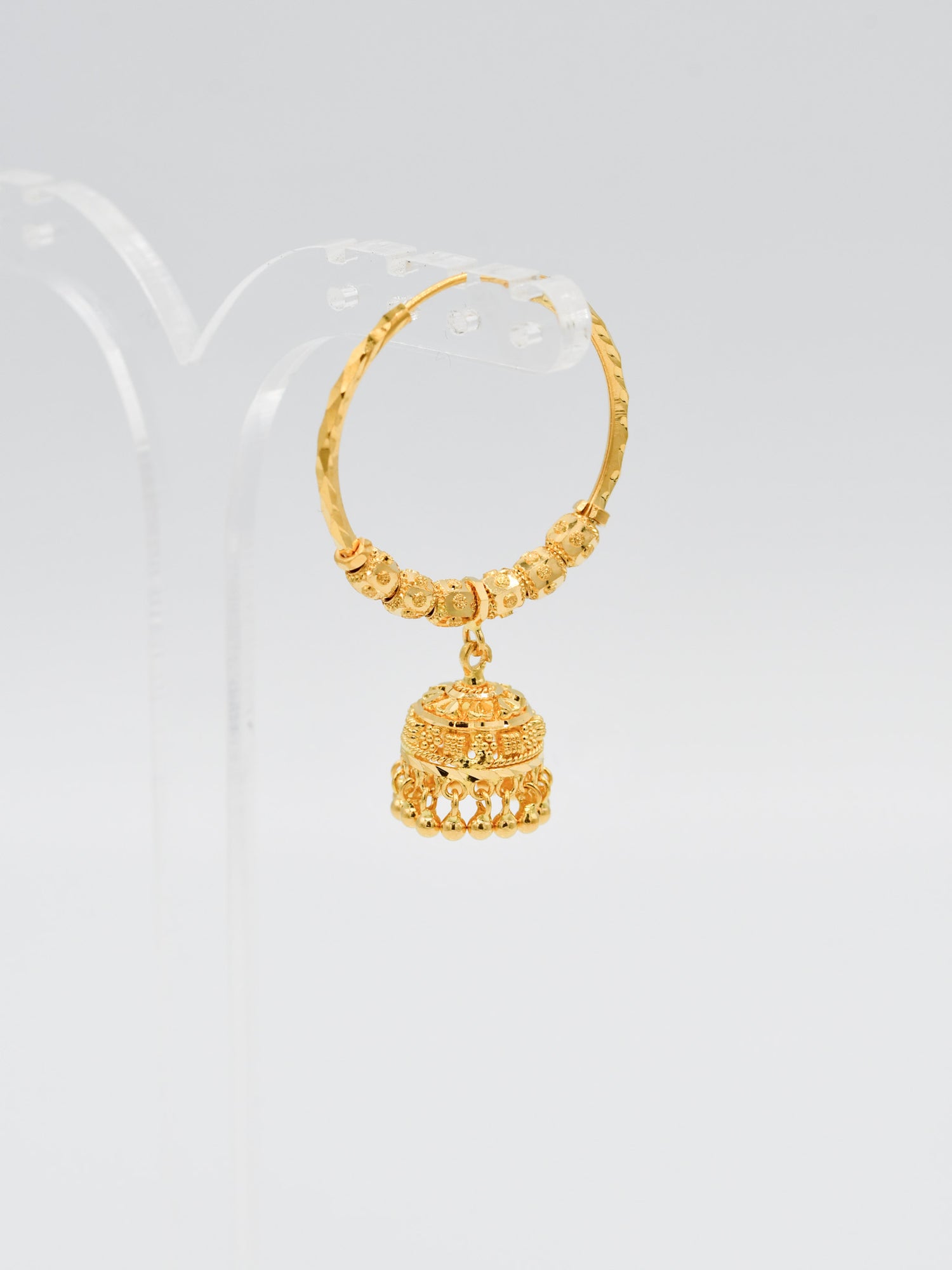 22ct Gold Ball Jhumki Bali