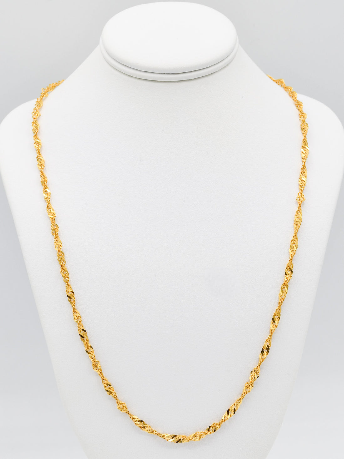 22ct Gold Twisted Chain
