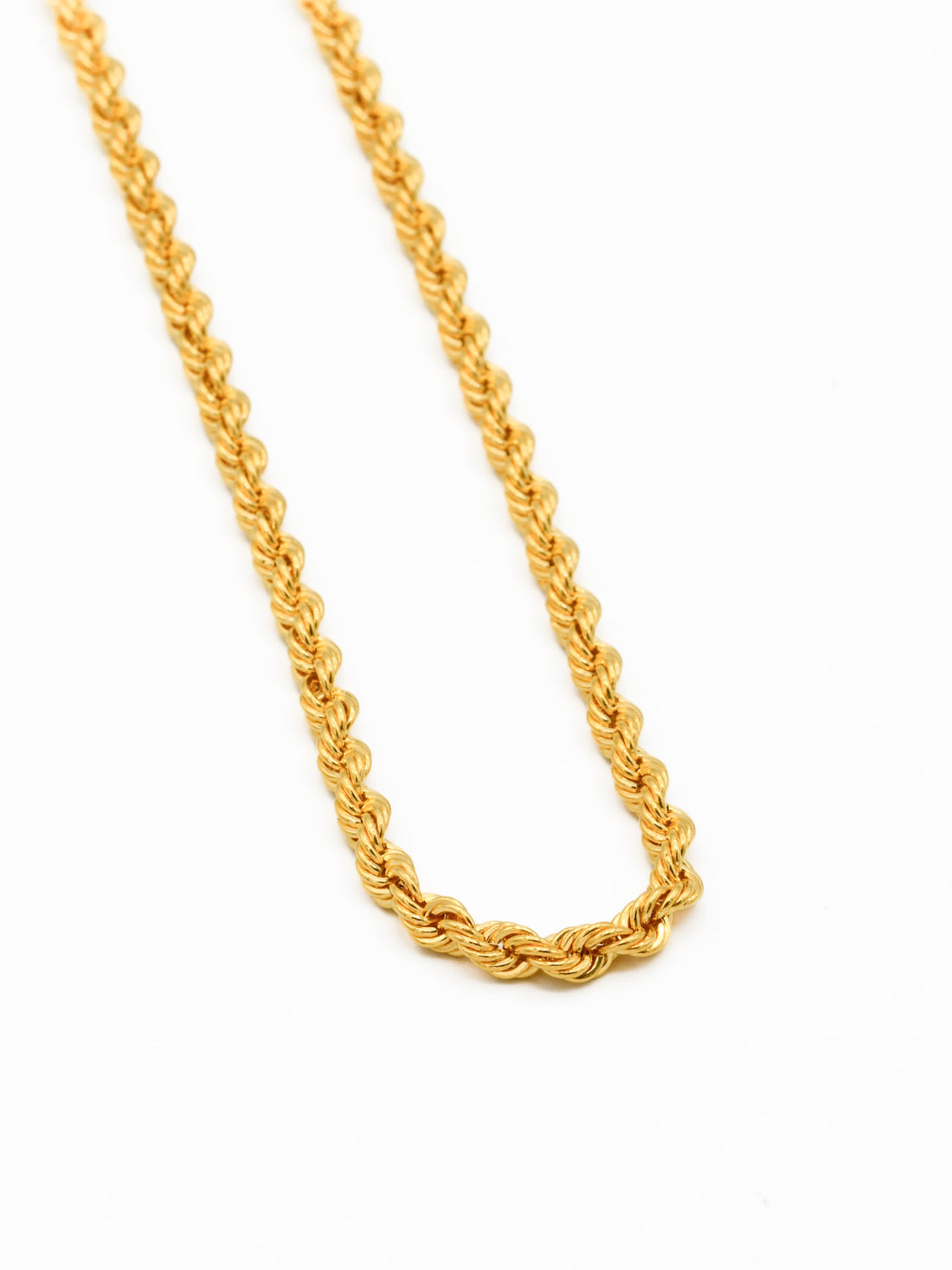 22ct Gold Hollow Rope Chain