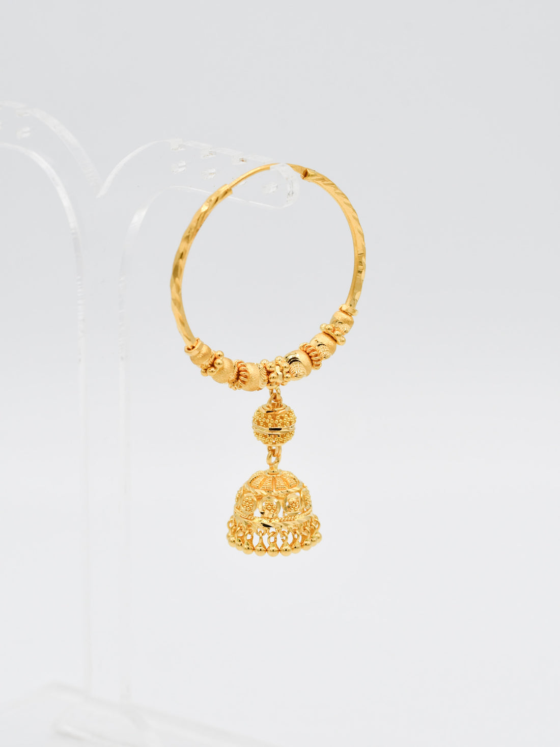 22ct Gold Ball Jhumki Bali