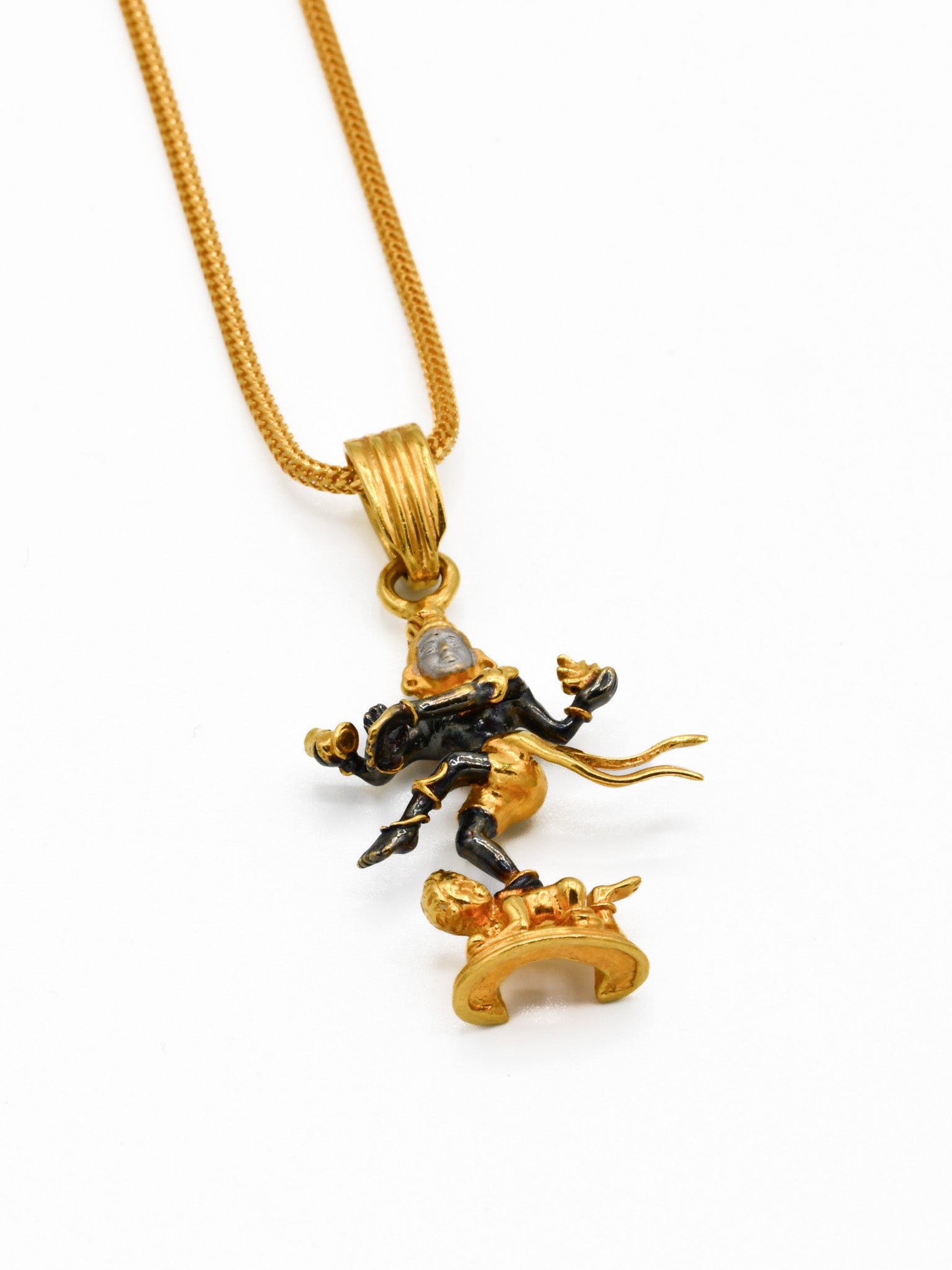 22ct Gold Two Tone Shiva Pendant