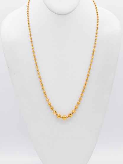 22ct Gold Ball Fancy Chain