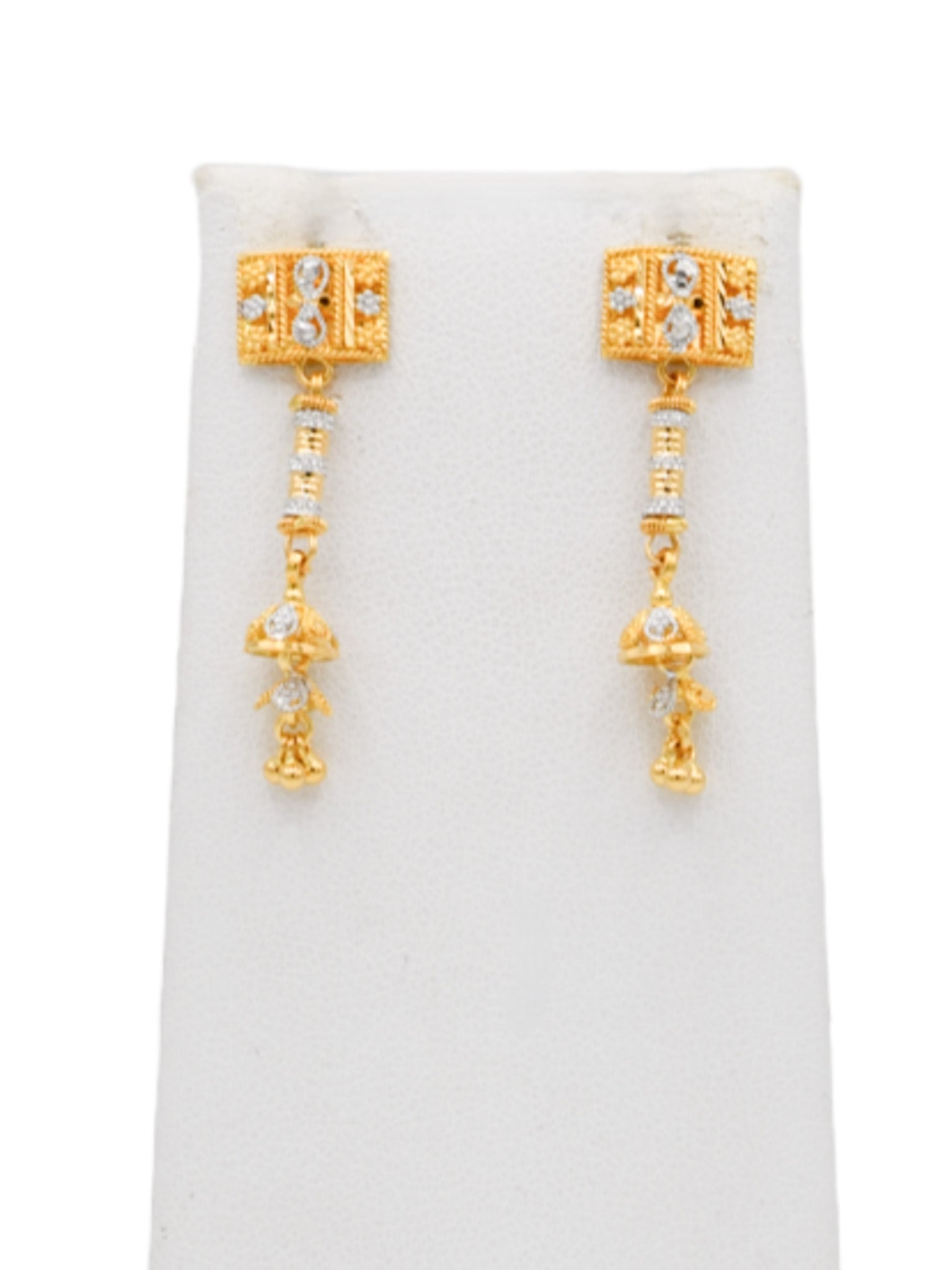 22ct Gold Two Tone Ball Necklace Set