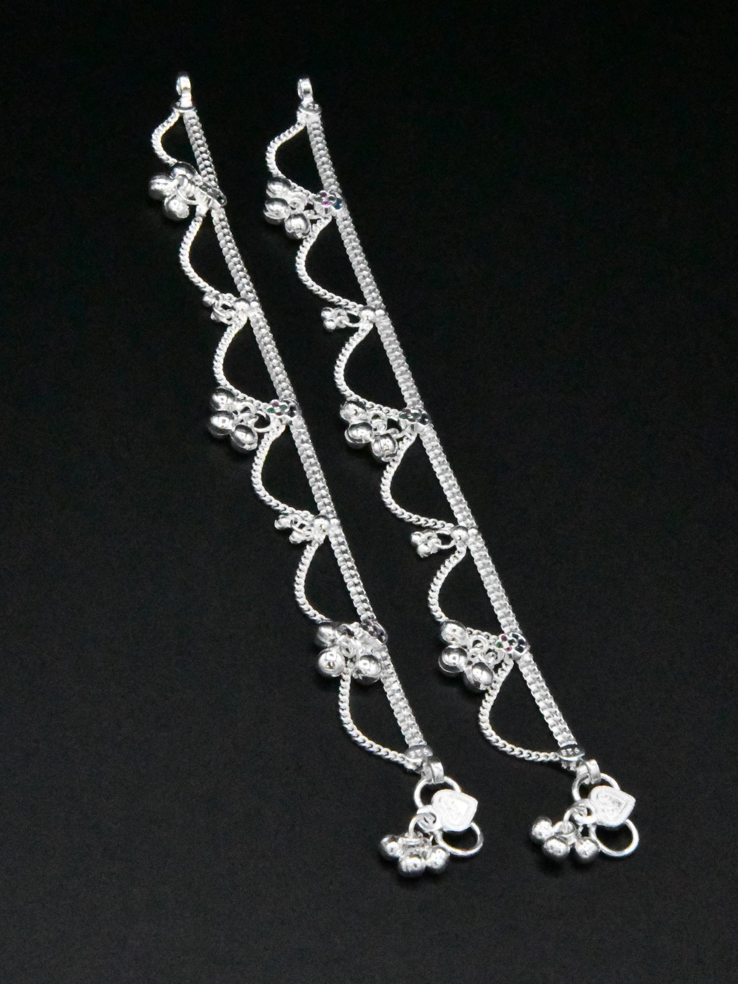 Girls Silver Anklets