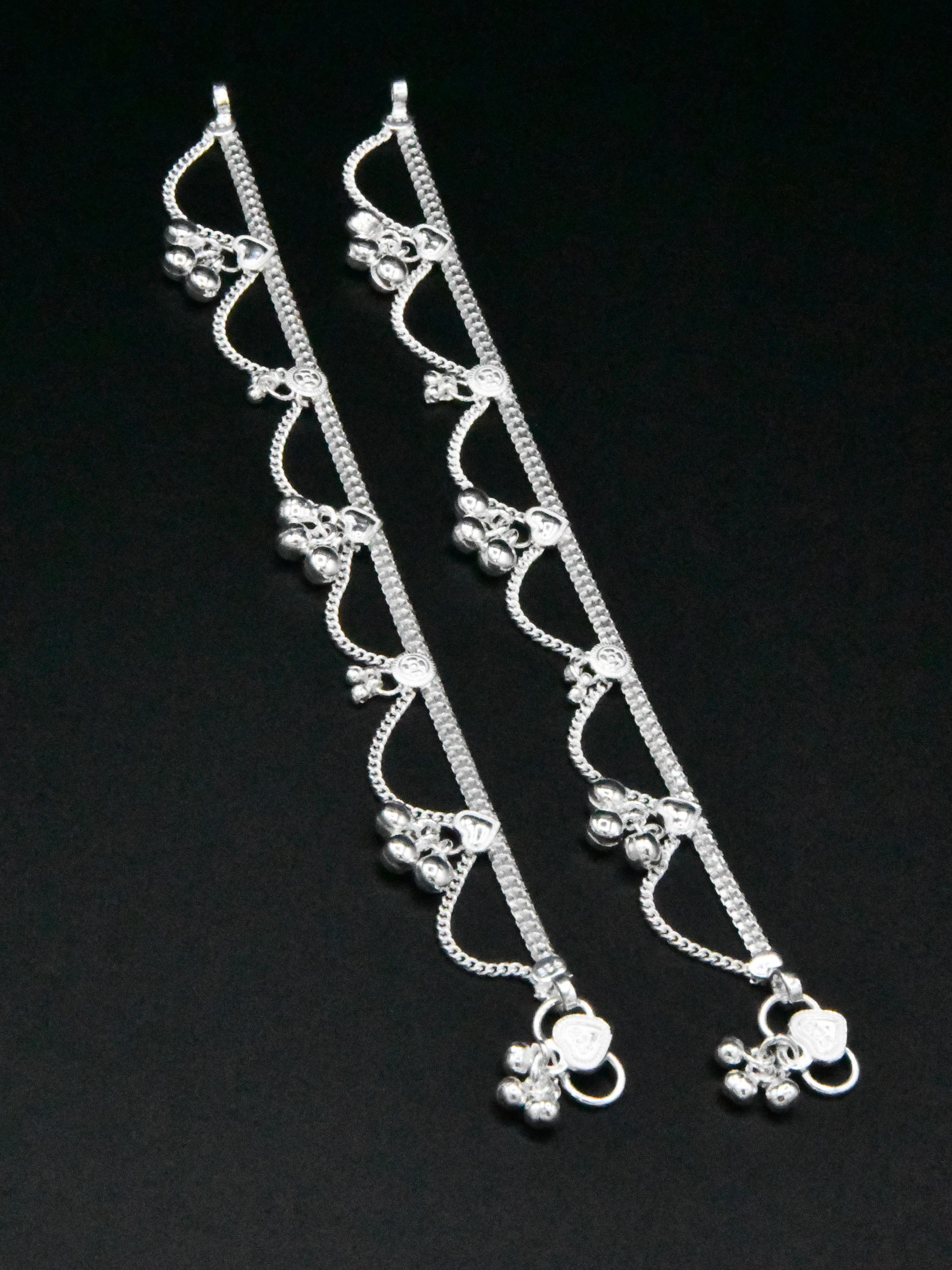 Girls Silver Anklets