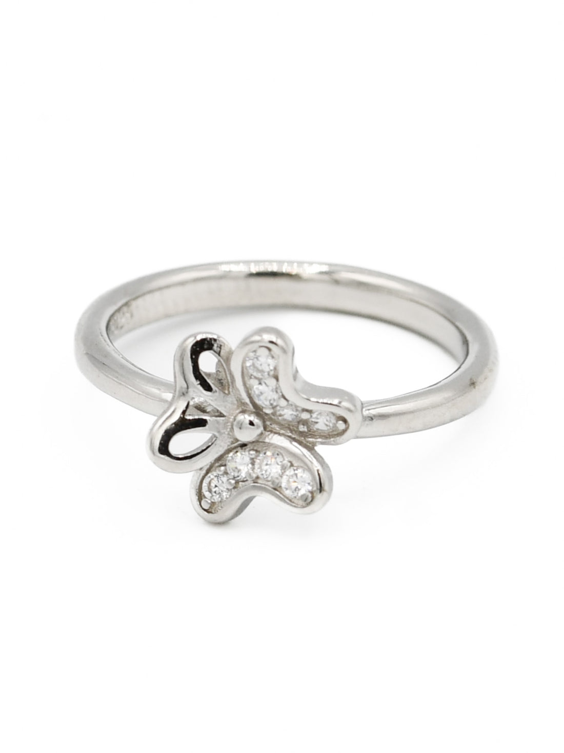 Silver CZ Baby Ring