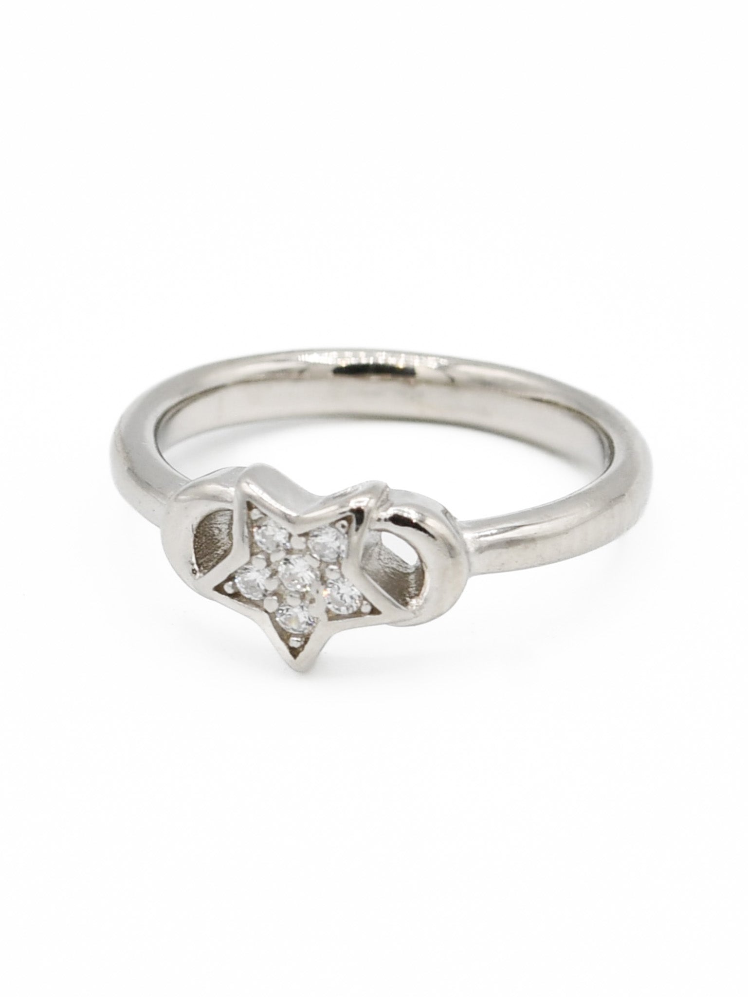 Silver CZ Baby Ring