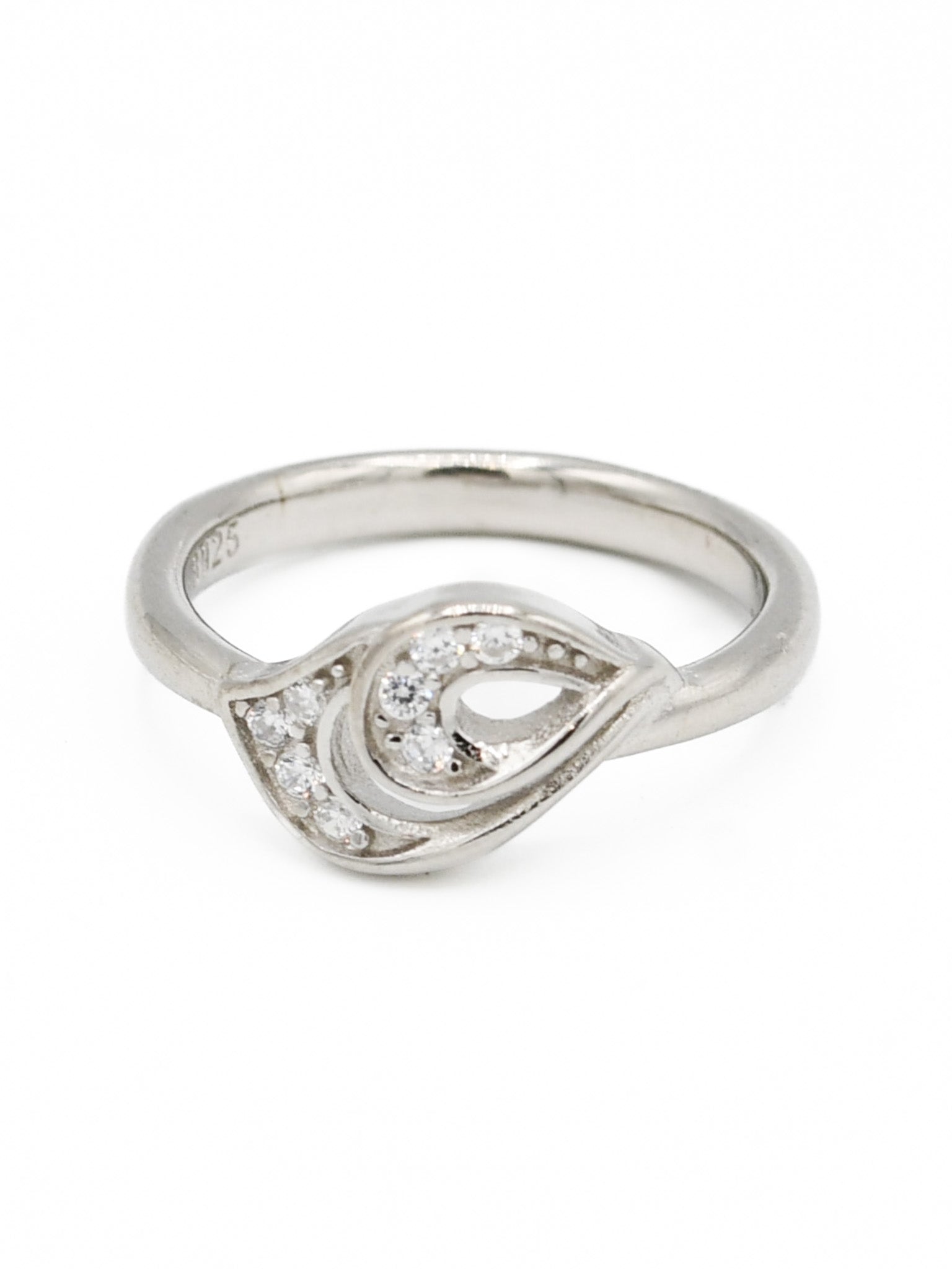 Silver CZ Baby Ring