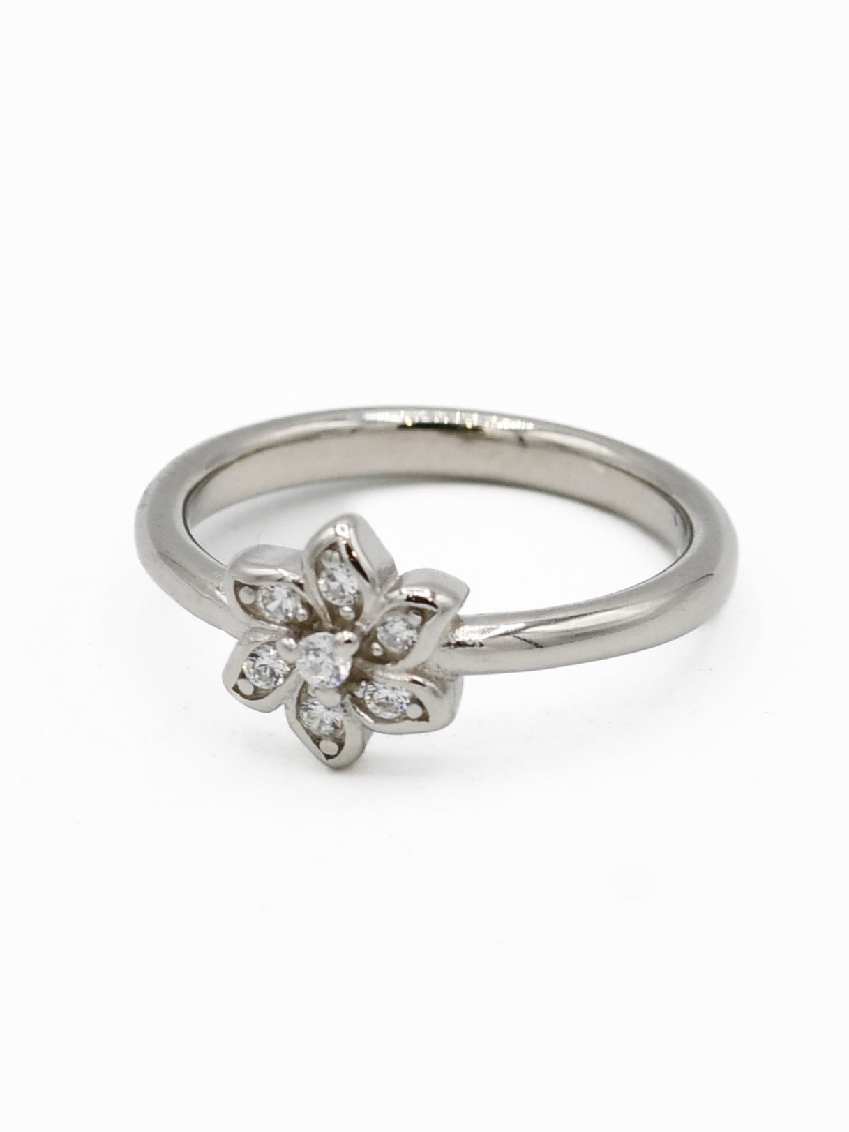 Silver CZ Baby Ring