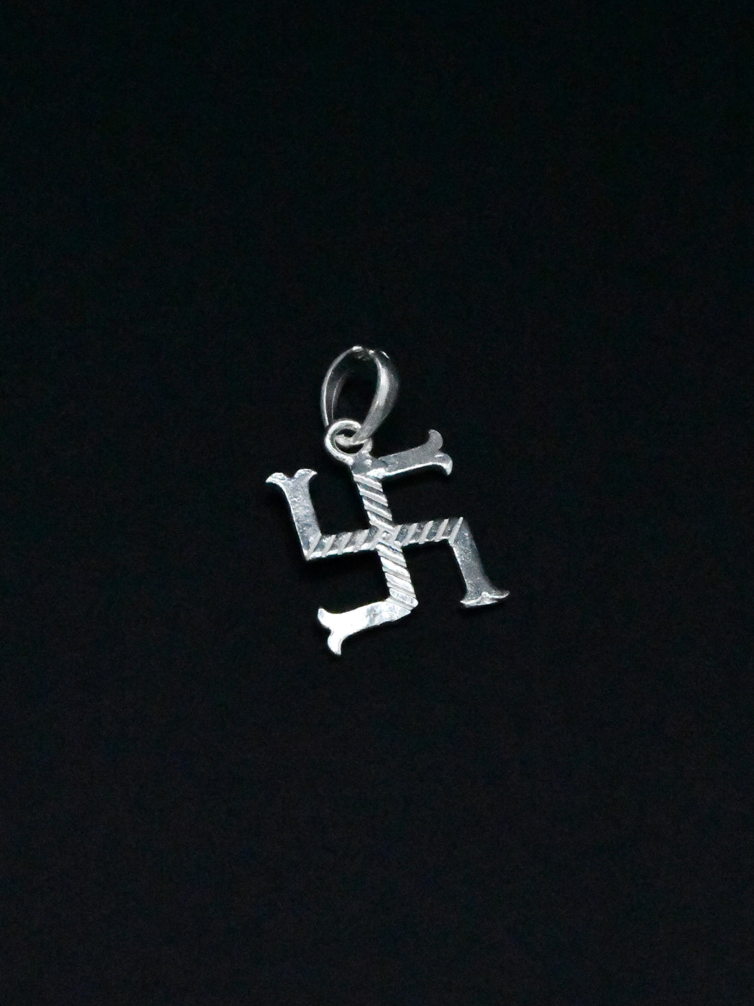 Silver Swastik Pendant