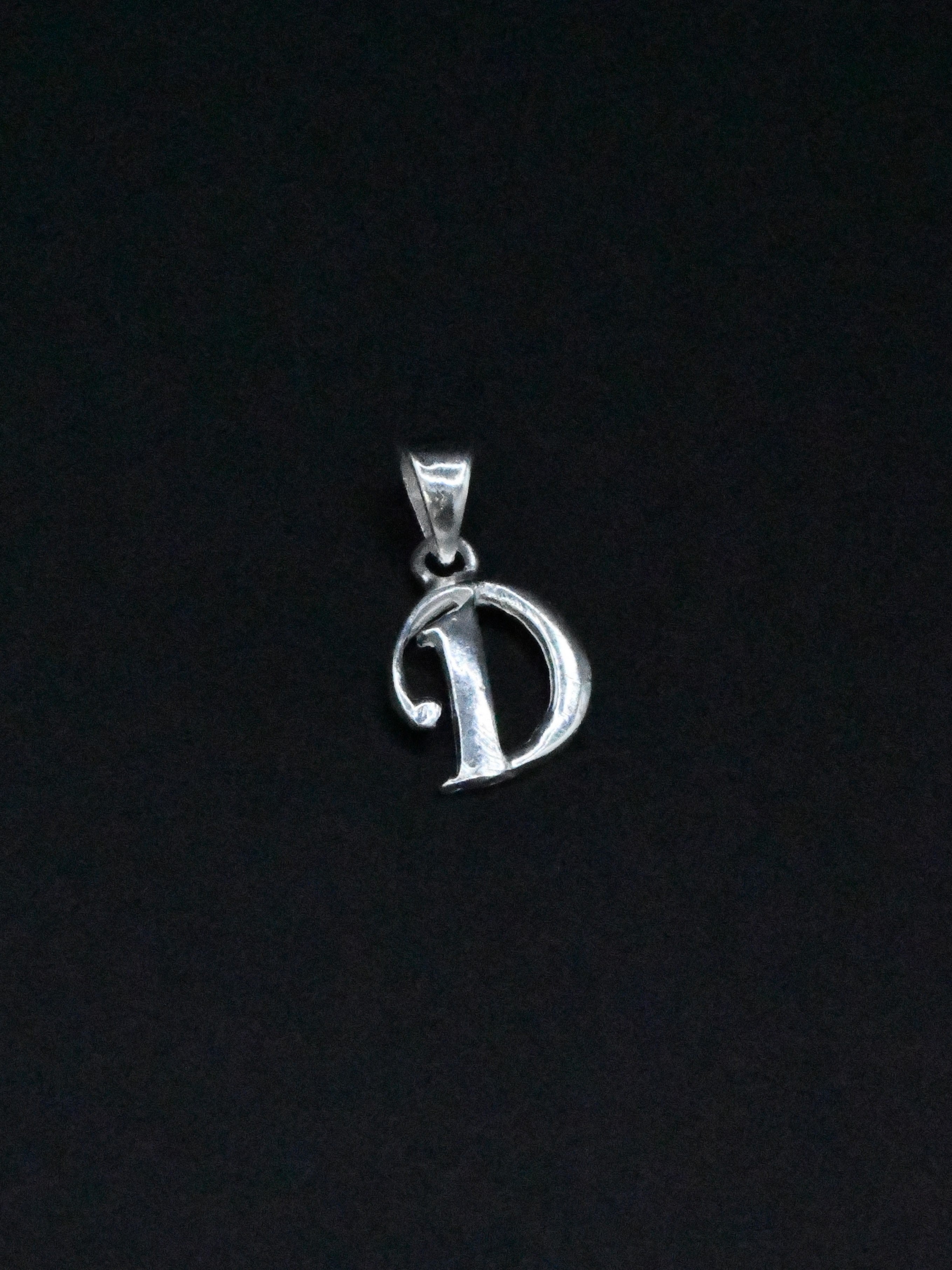 Silver &quot;D&quot; Pendant