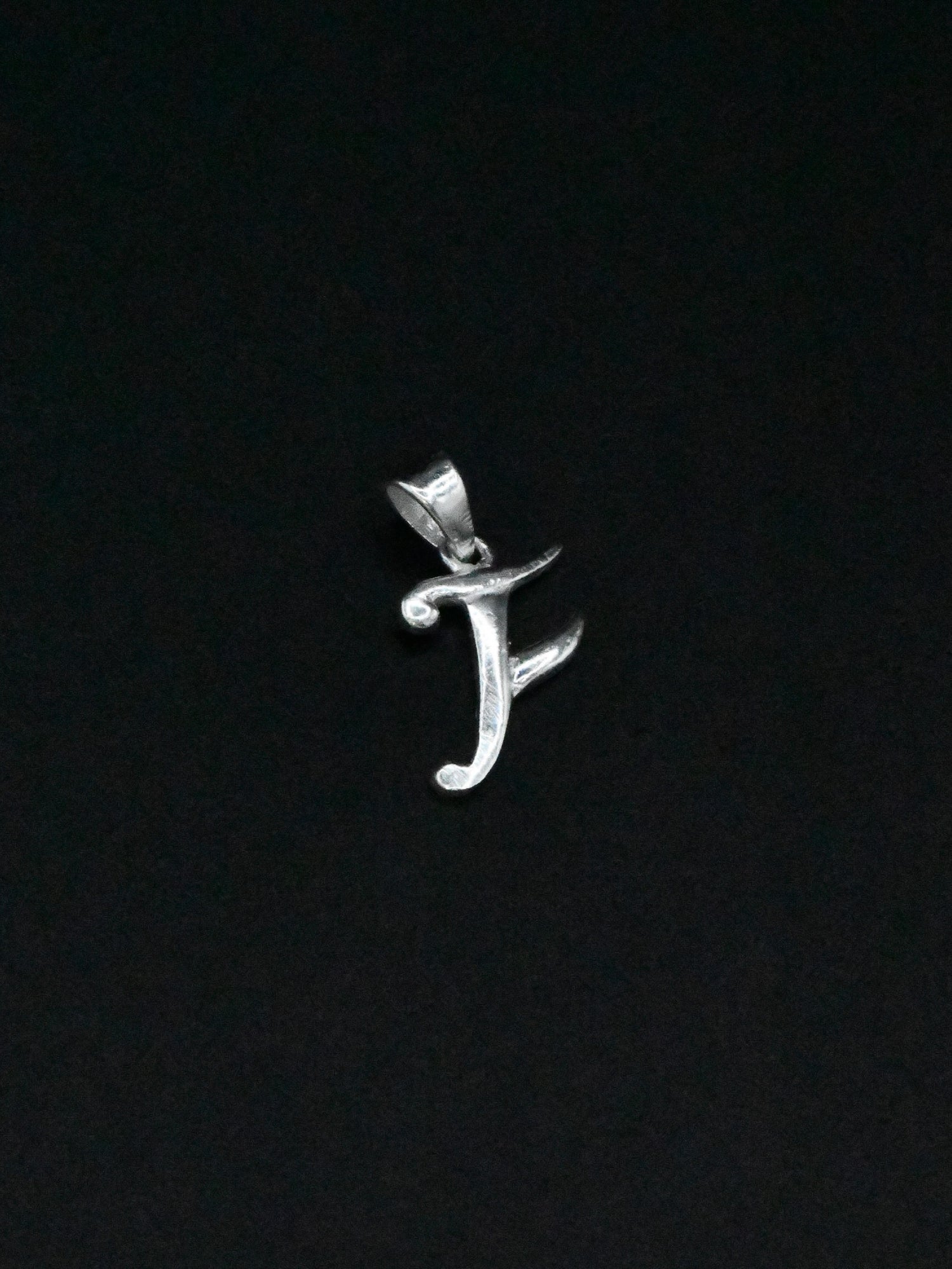 Silver &quot;F&quot; Pendant