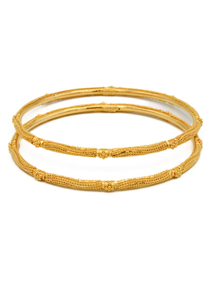 22ct Gold Pair Bangle