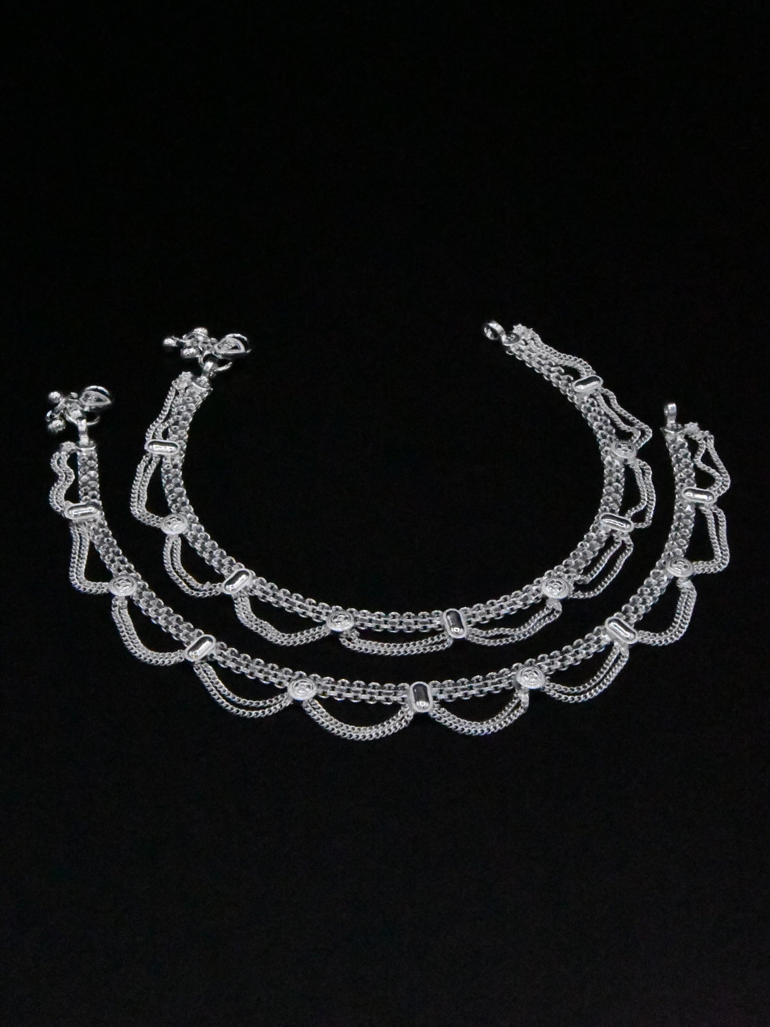 Ladies Silver Anklets