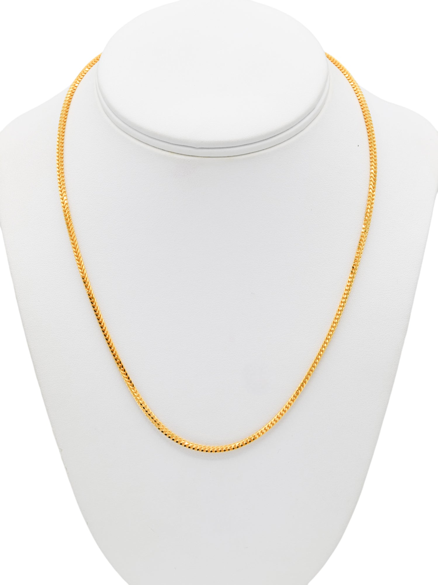 22ct Gold Fox Tail Chain - 45 cm