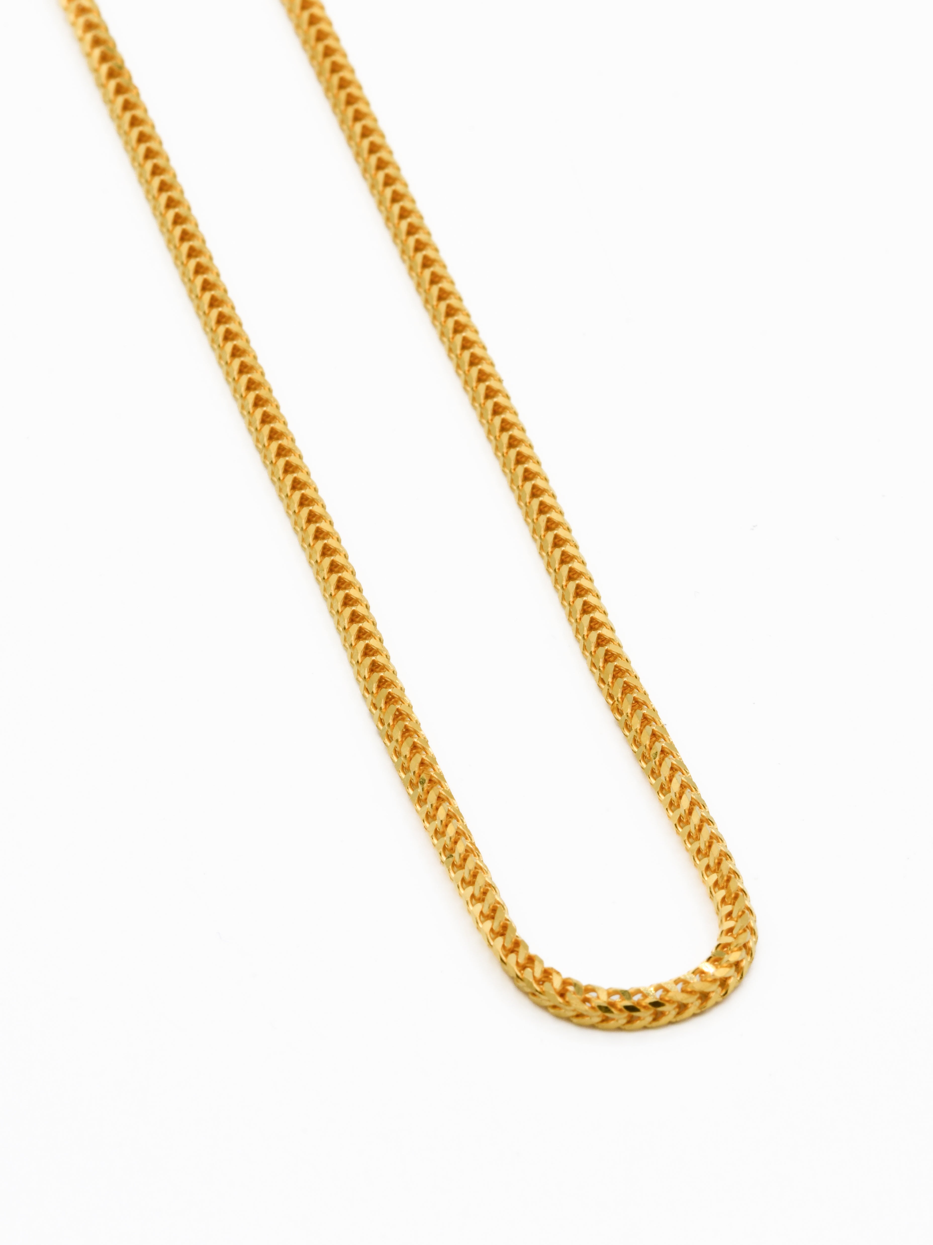 22ct Gold Fox Tail Chain - 45 cm