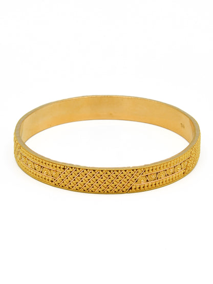 22ct Gold Filigree Pair Bangle