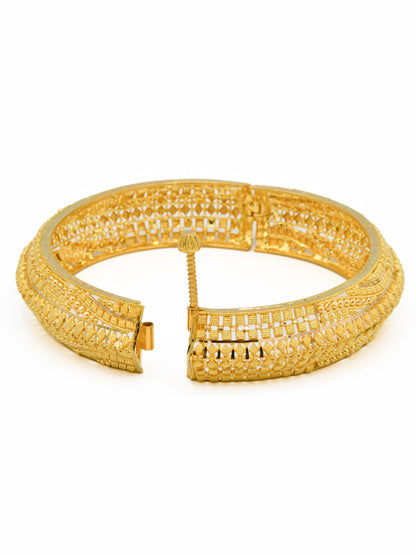 22ct Gold Pair Screw Bangle