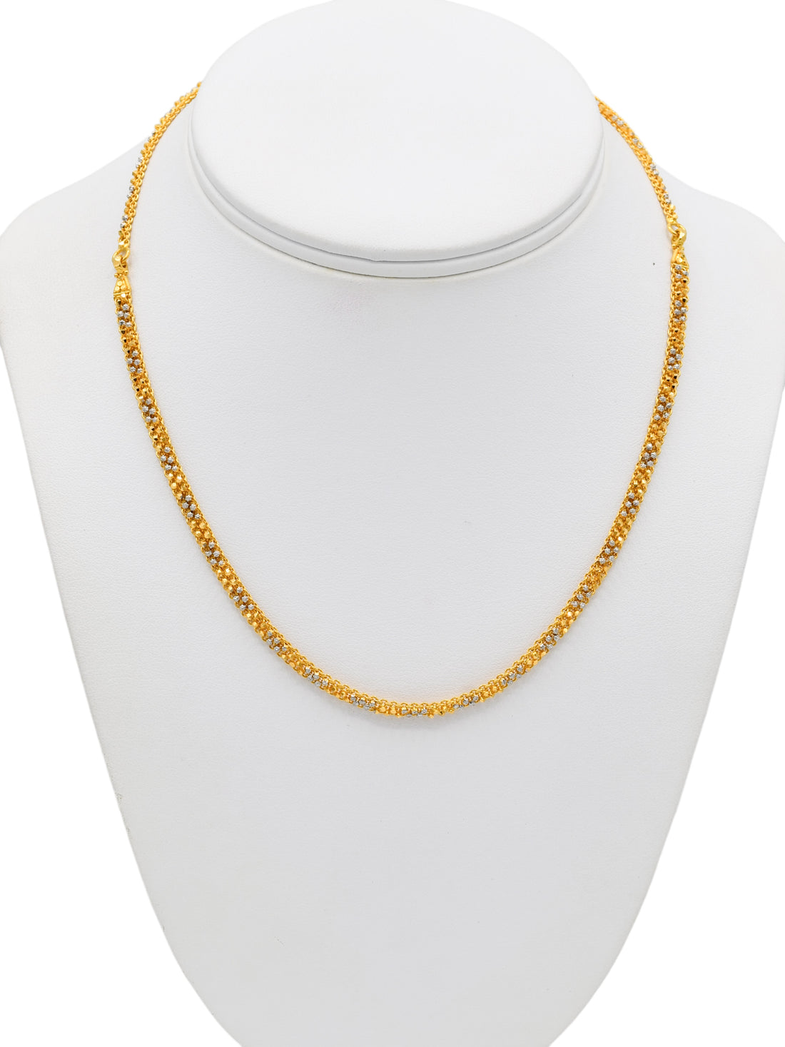 22ct Gold Two Tone Necklace Set