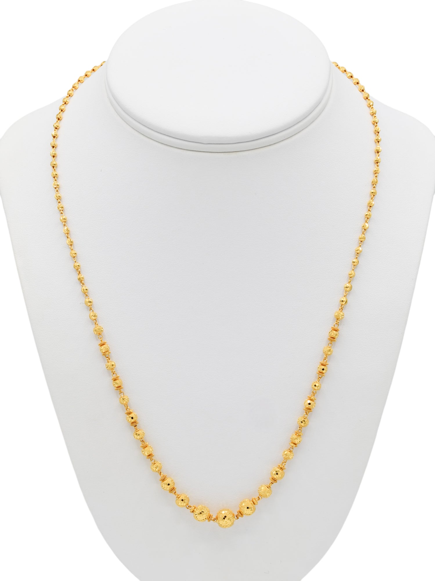 22ct Gold Ball Fancy Chain