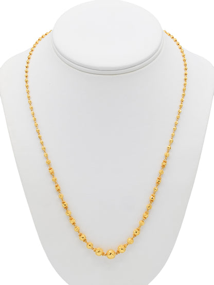 22ct Gold Ball Fancy Chain