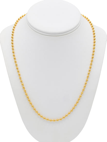 22ct Gold Ball Fancy Chain