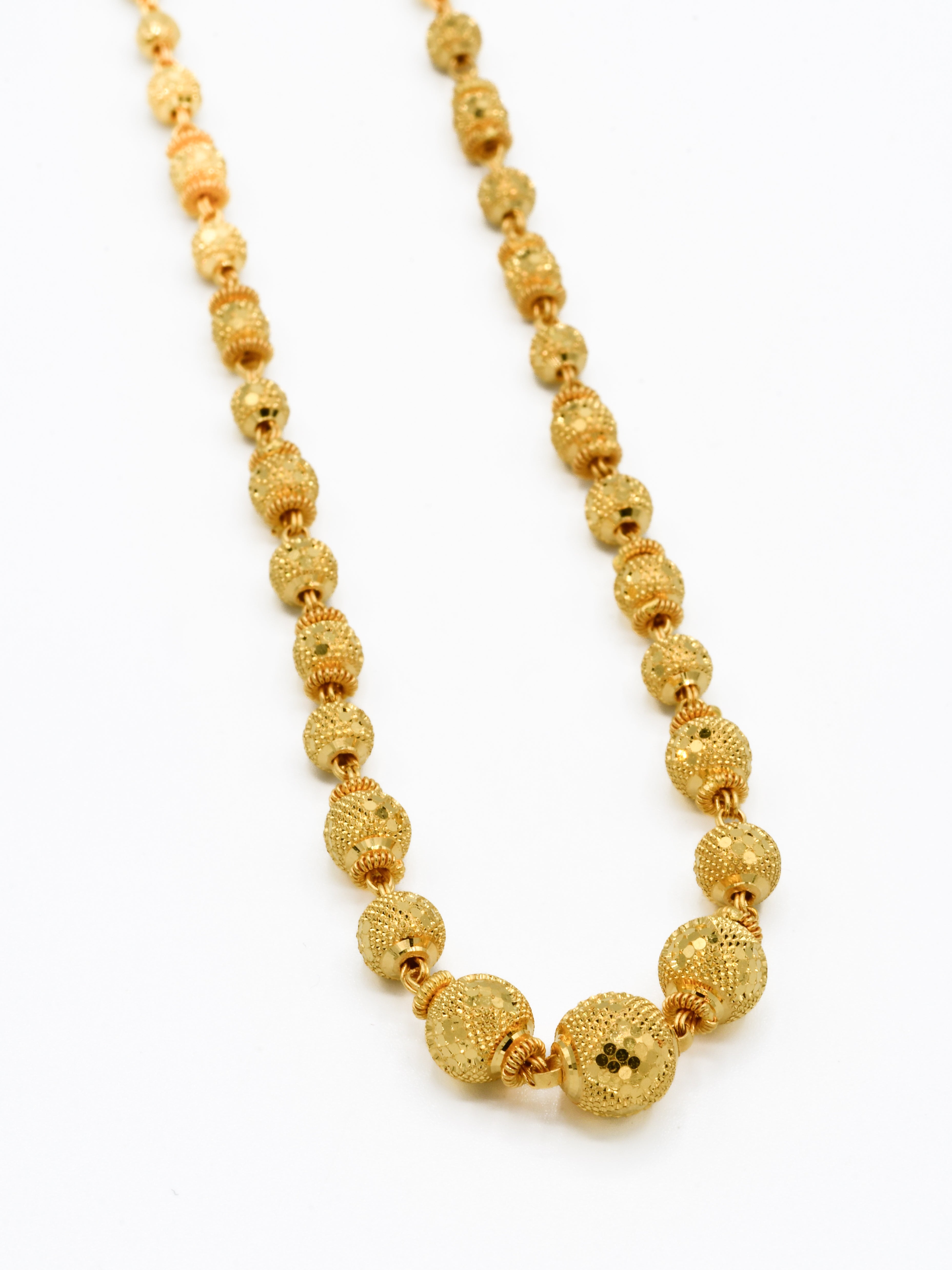 22ct Gold Ball Fancy Chain