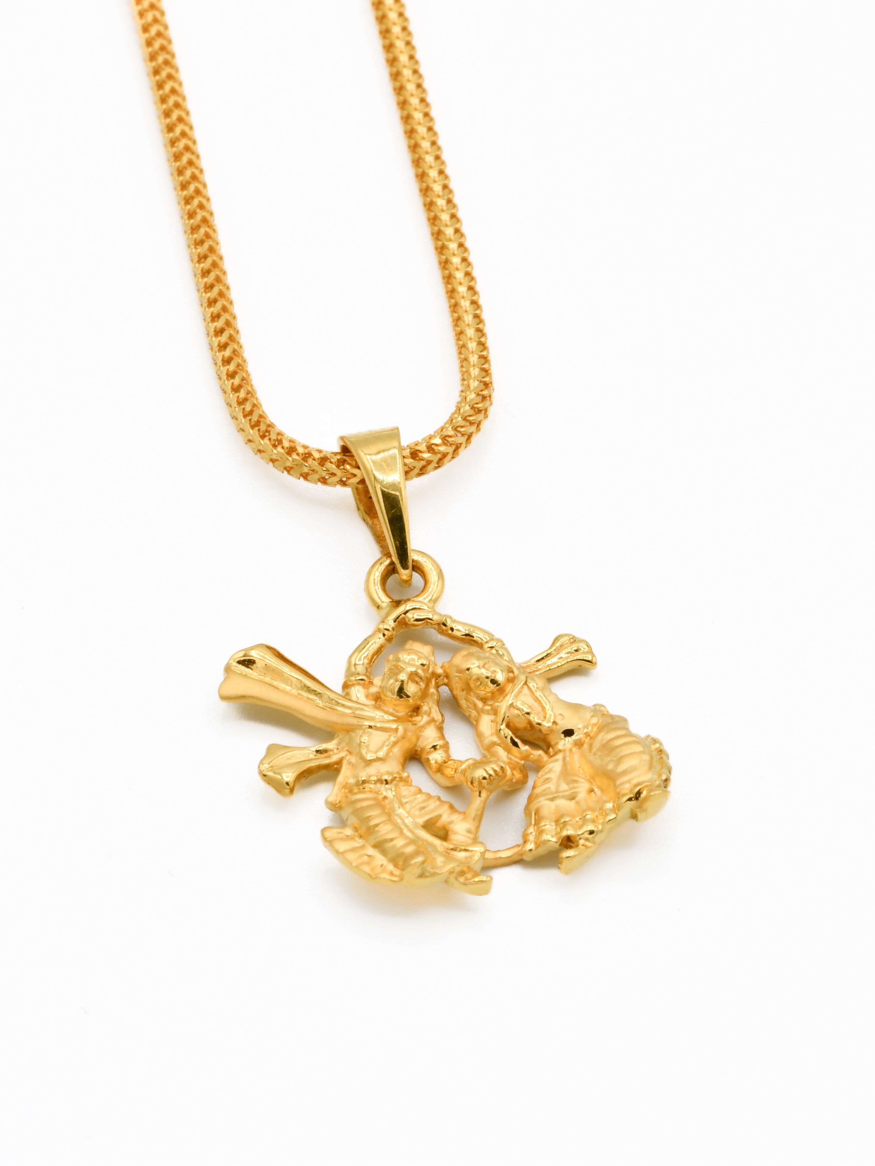 22ct Gold Radhe Krishna Pendant