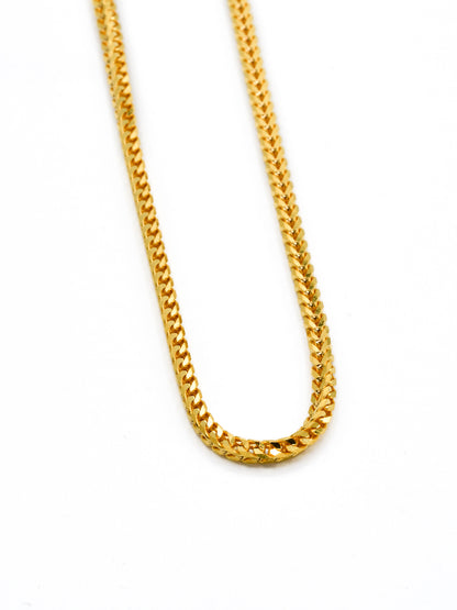 22ct Gold Fox Tail Chain - 50 cm