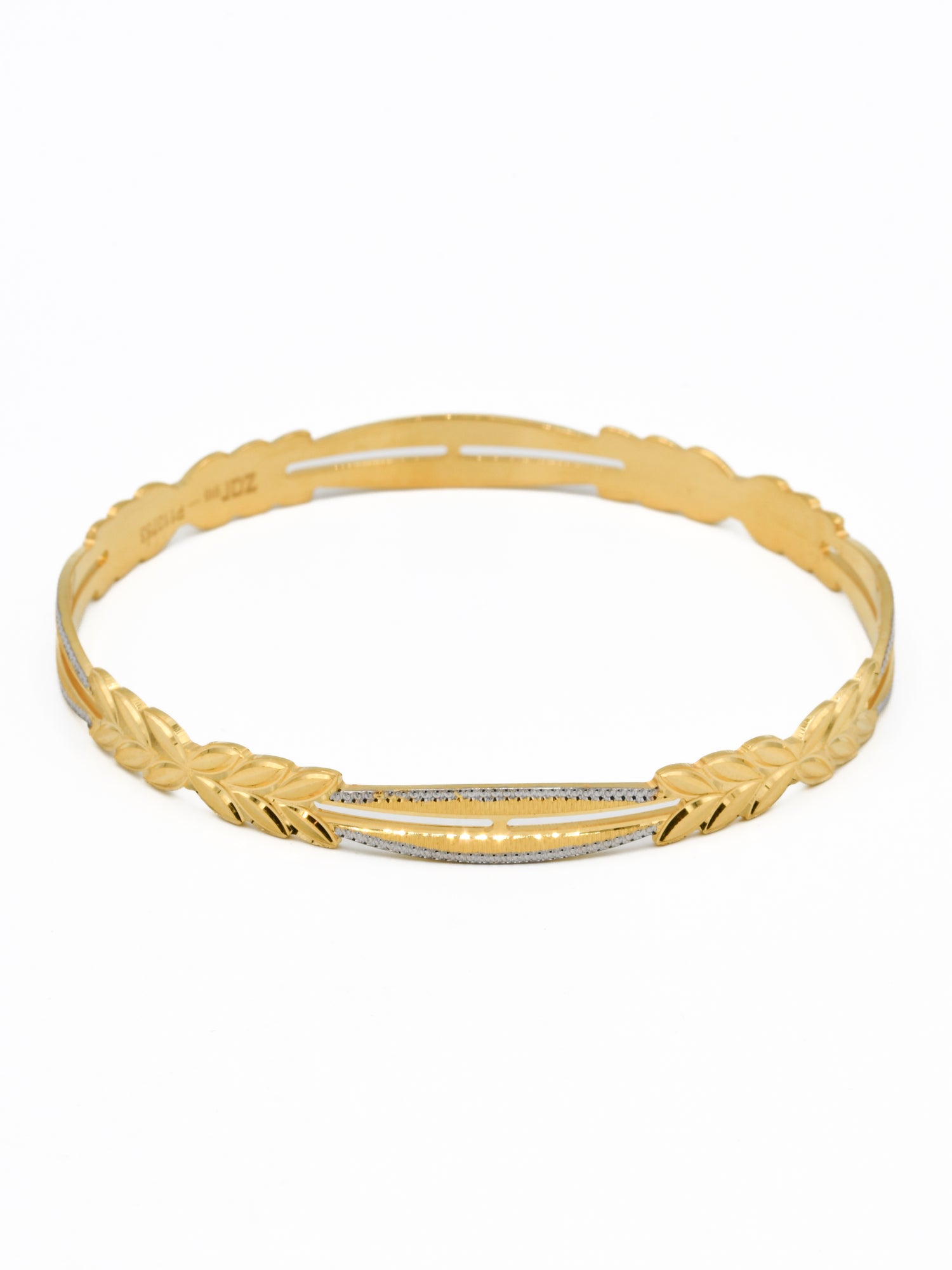 22ct Gold Two Tone Pair Bangle