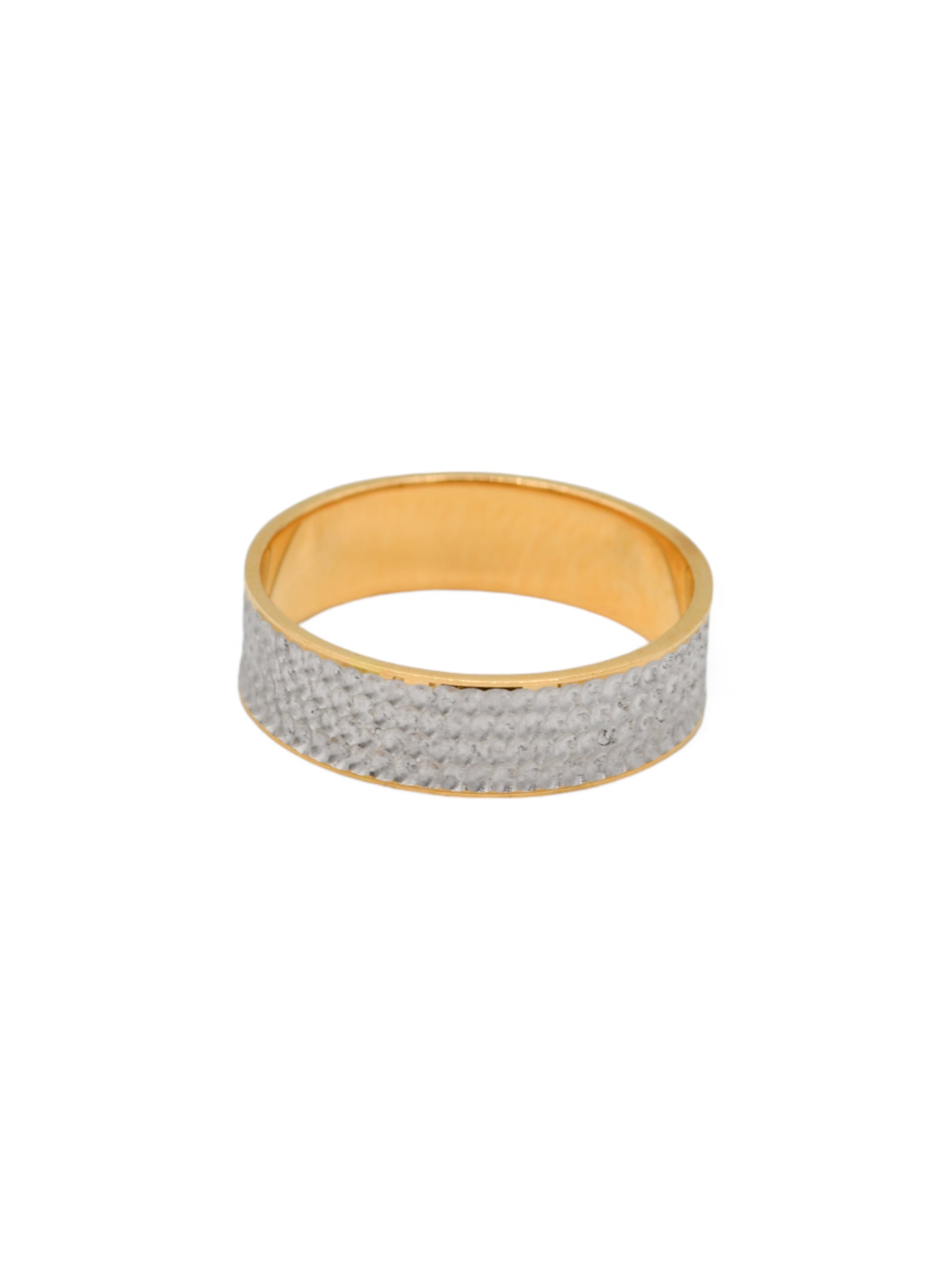 22ct Gold Two Tone Band Ring