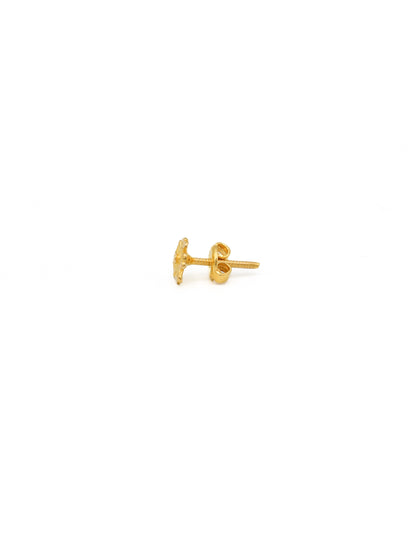 22ct Gold Flower Stud Earrings